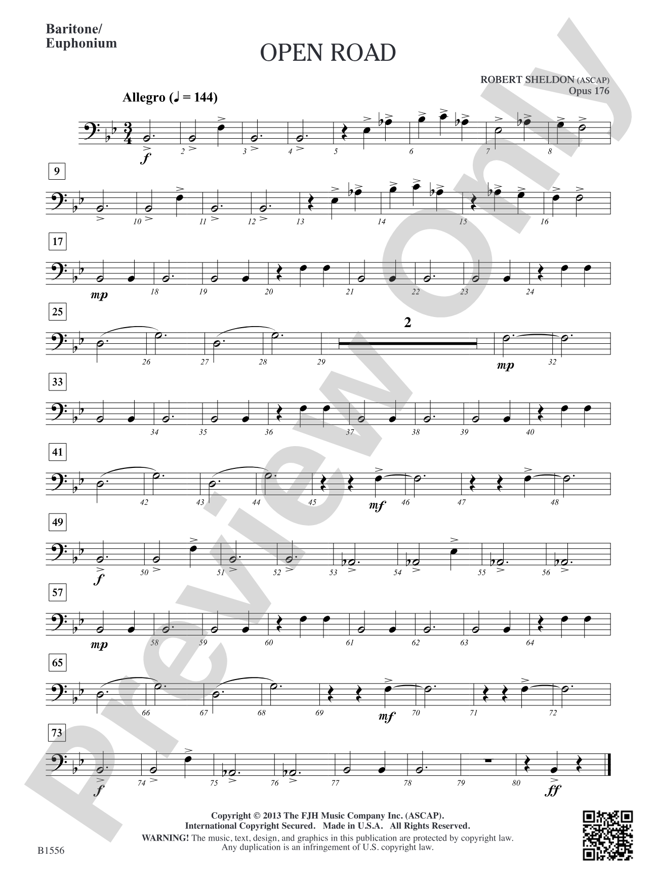 Open Road: Baritone/Euphonium