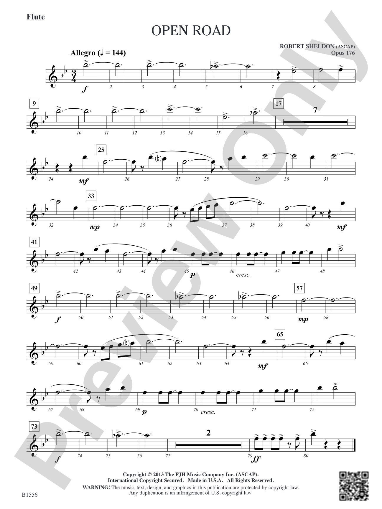 Open Road: Flute