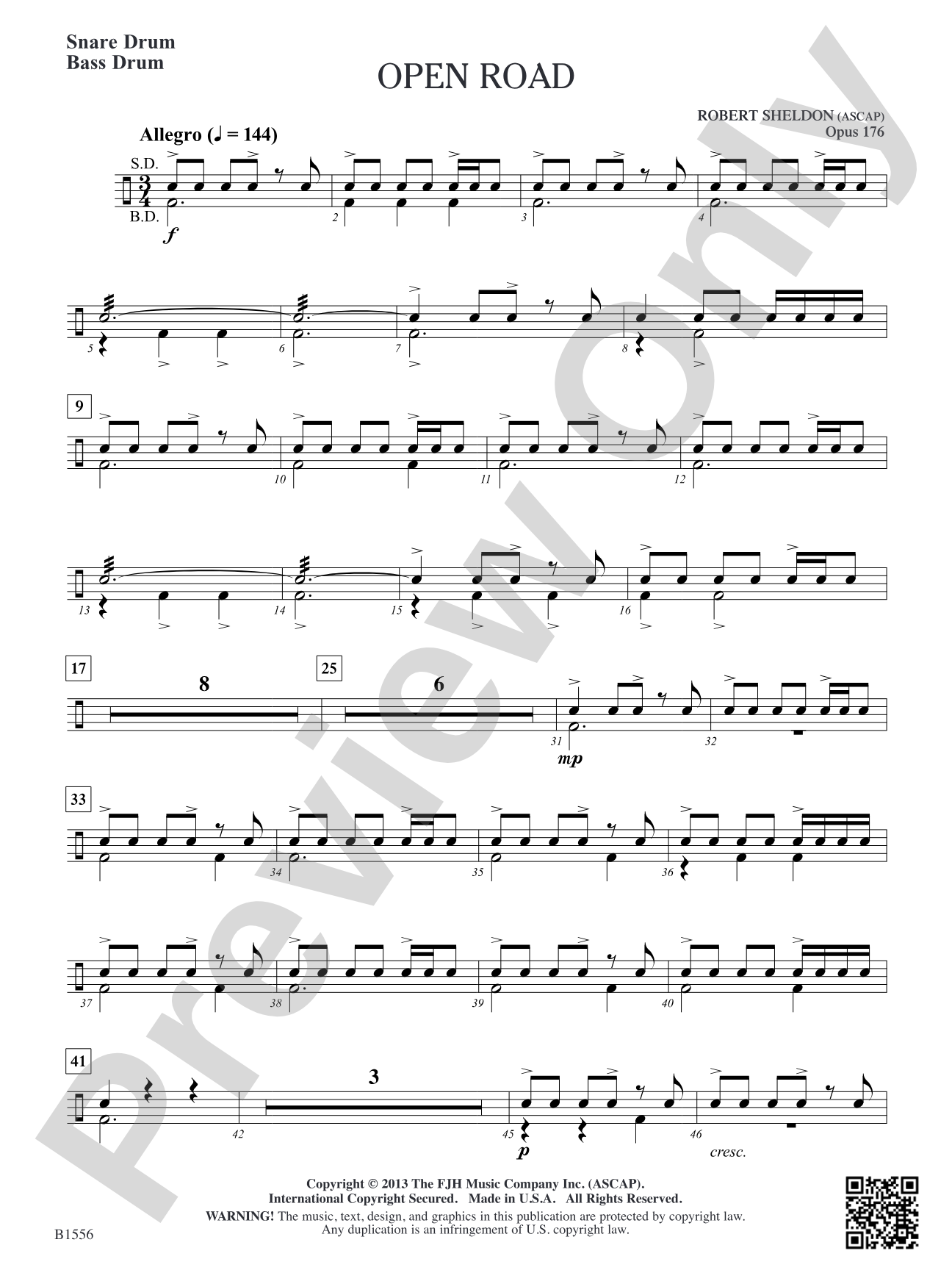 Open Road: Snare Drum / Bass Drum