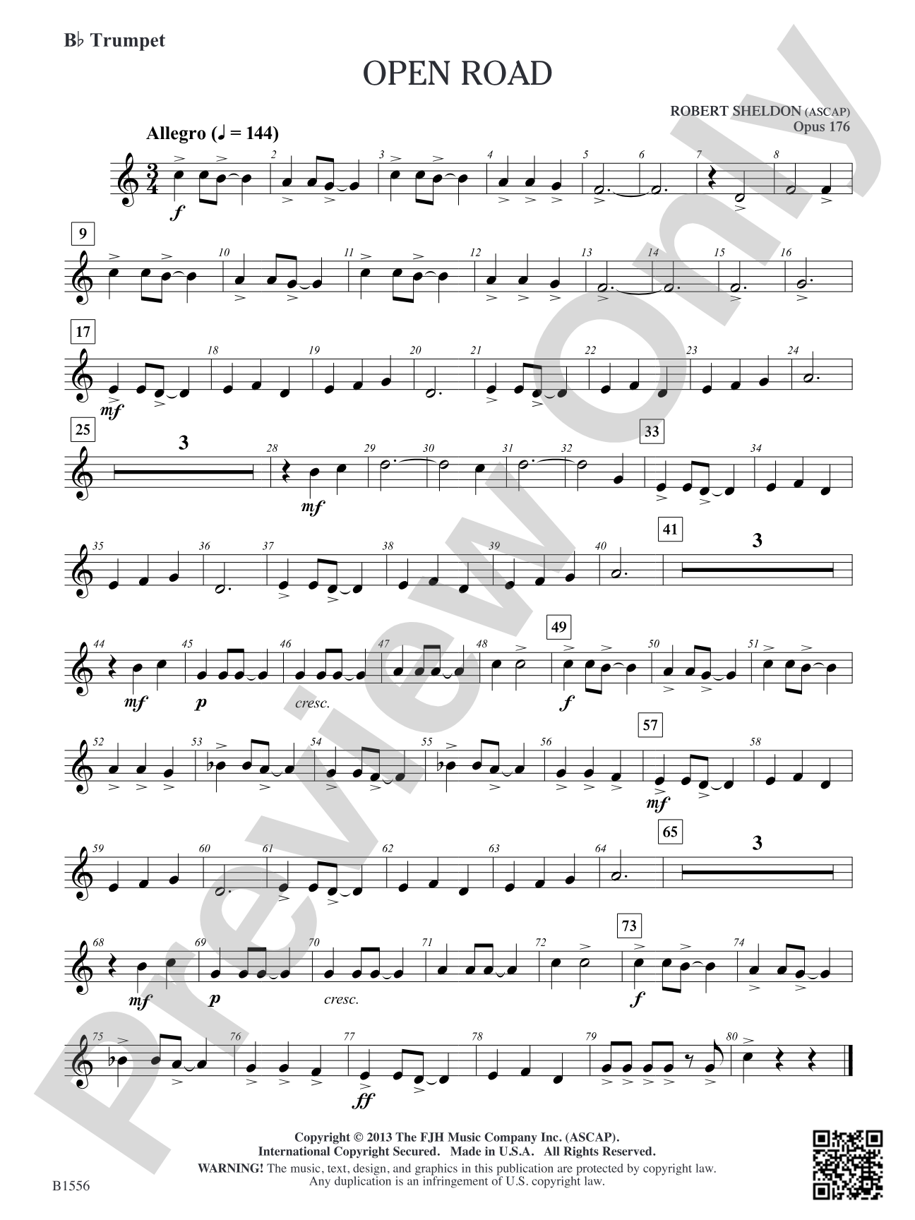 Open Road: B-flat Trumpet