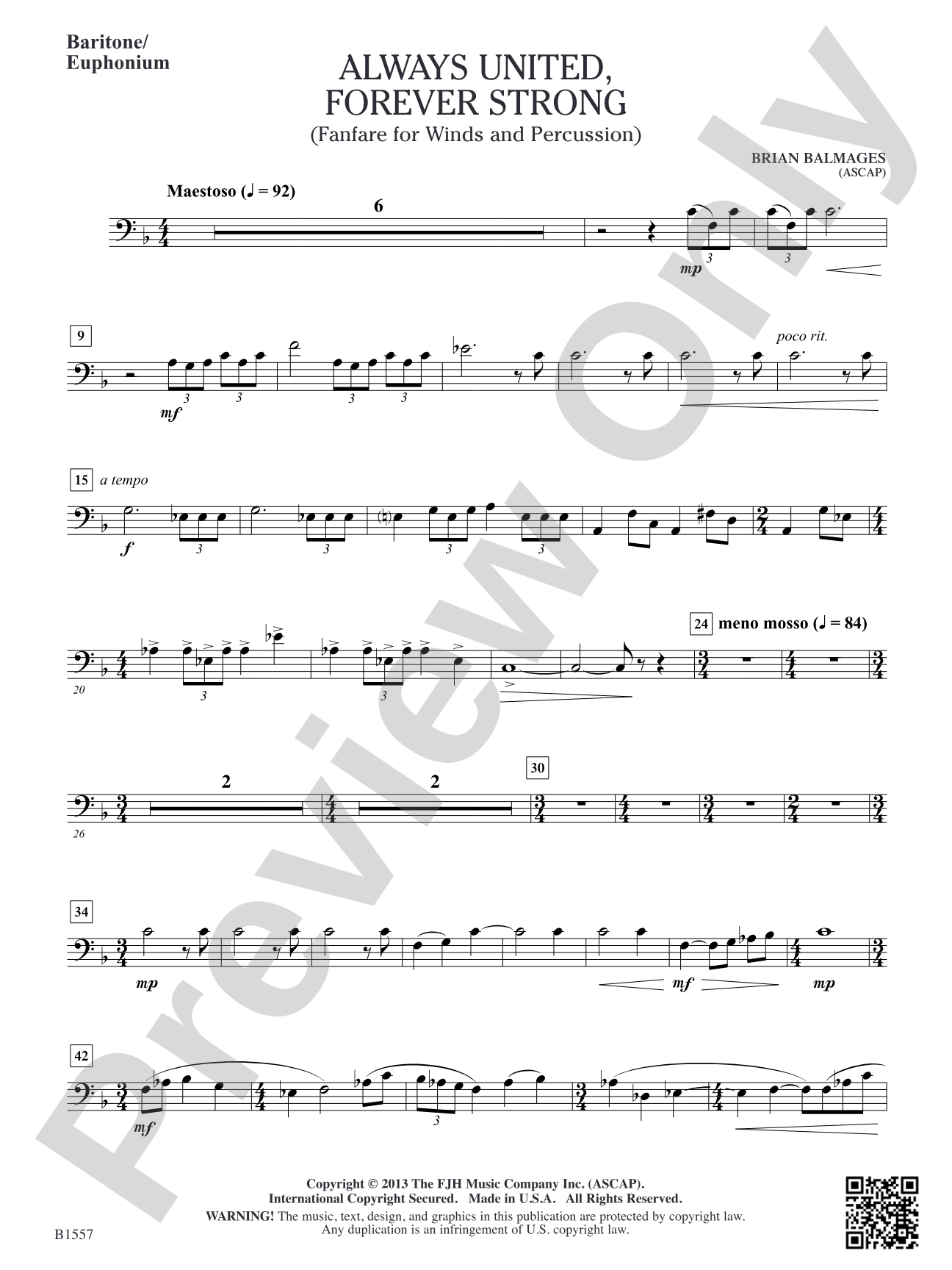 Always United, Forever Strong: Baritone/Euphonium