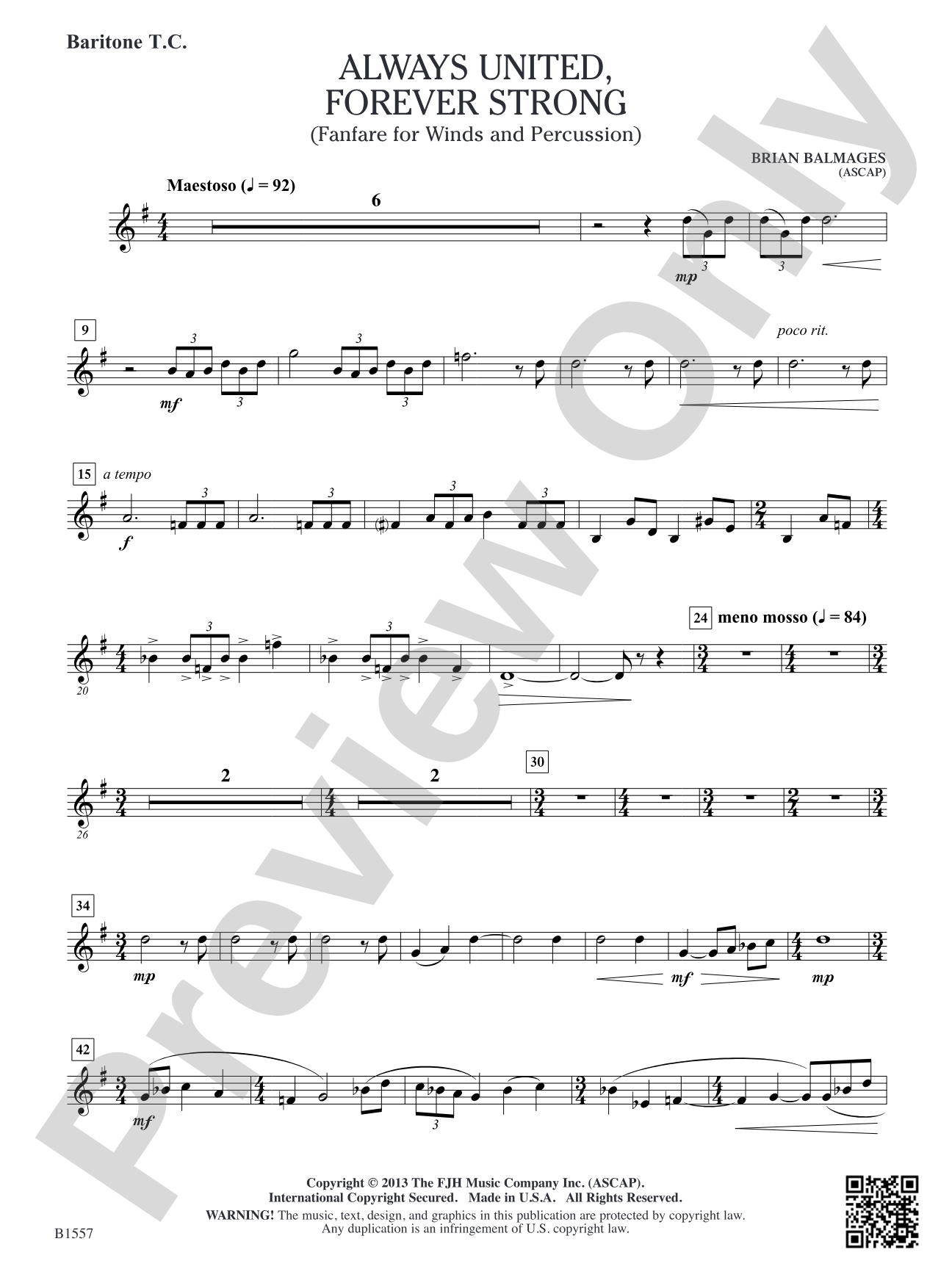 Always United, Forever Strong: Baritone T.C.