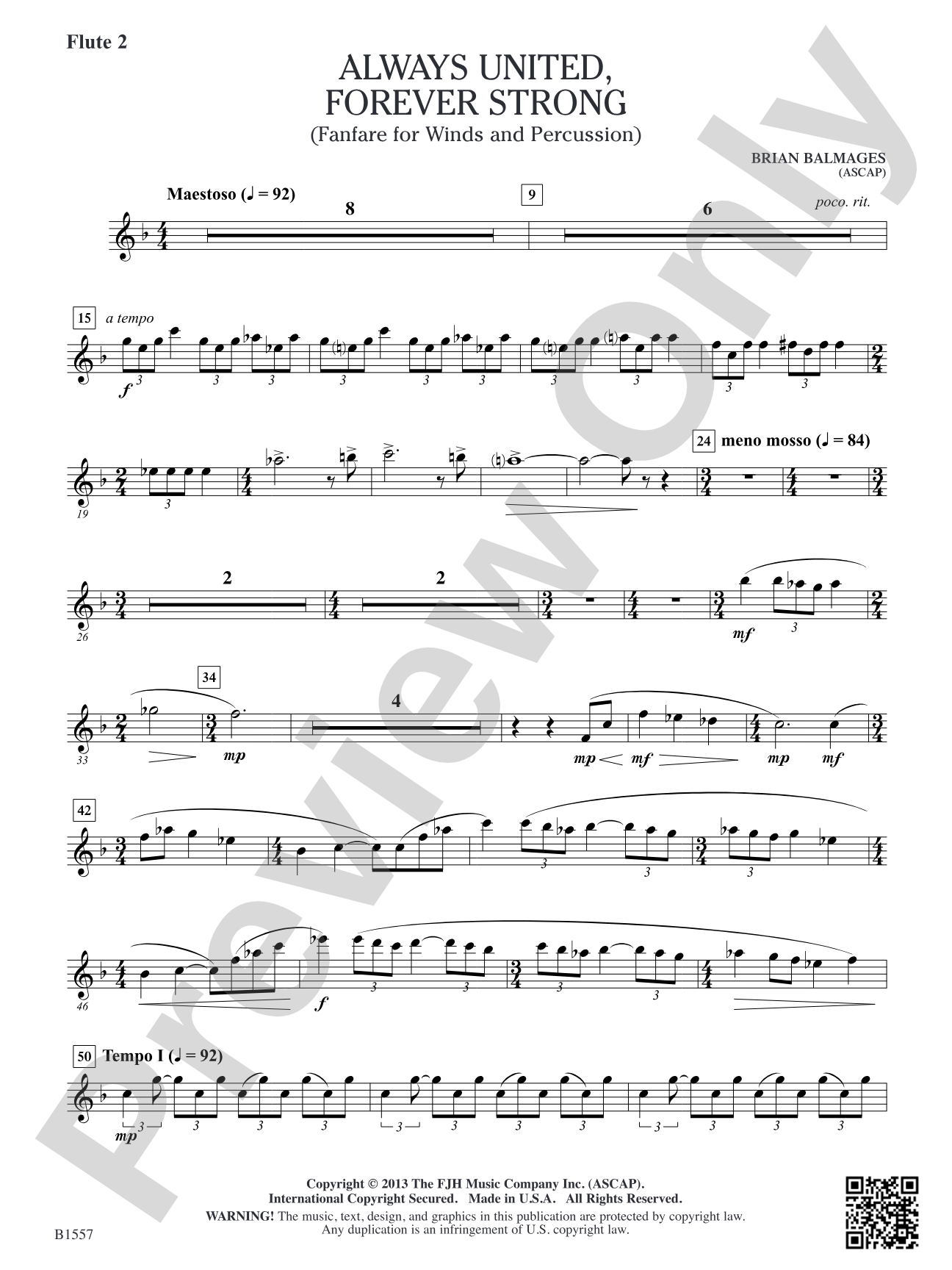 Always United, Forever Strong: Flute 2