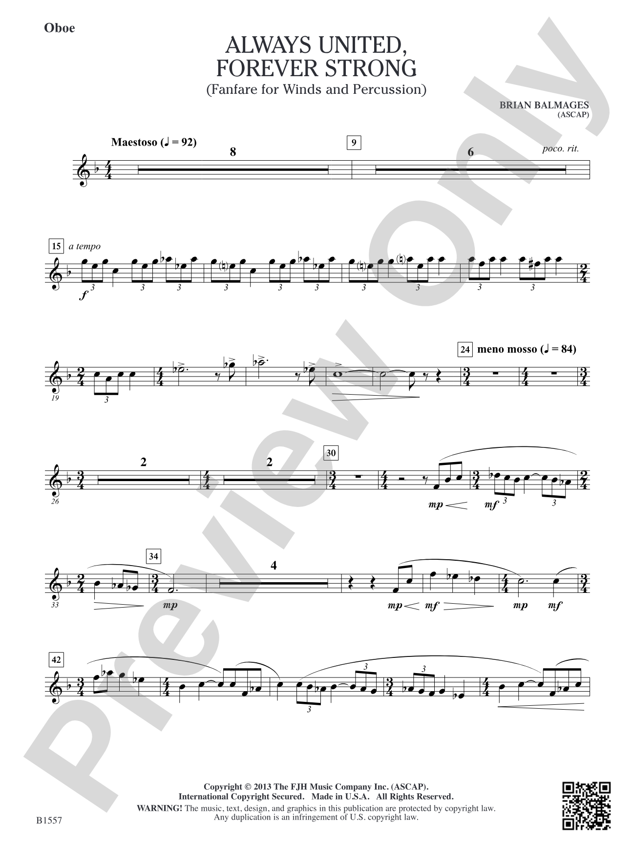 Always United, Forever Strong: Oboe