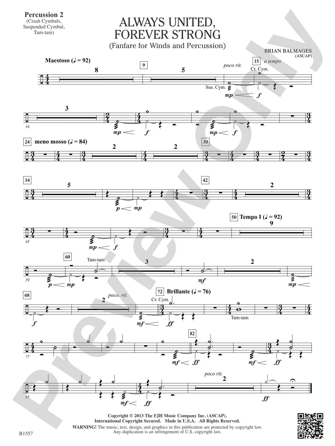 Always United, Forever Strong: Percussion 2