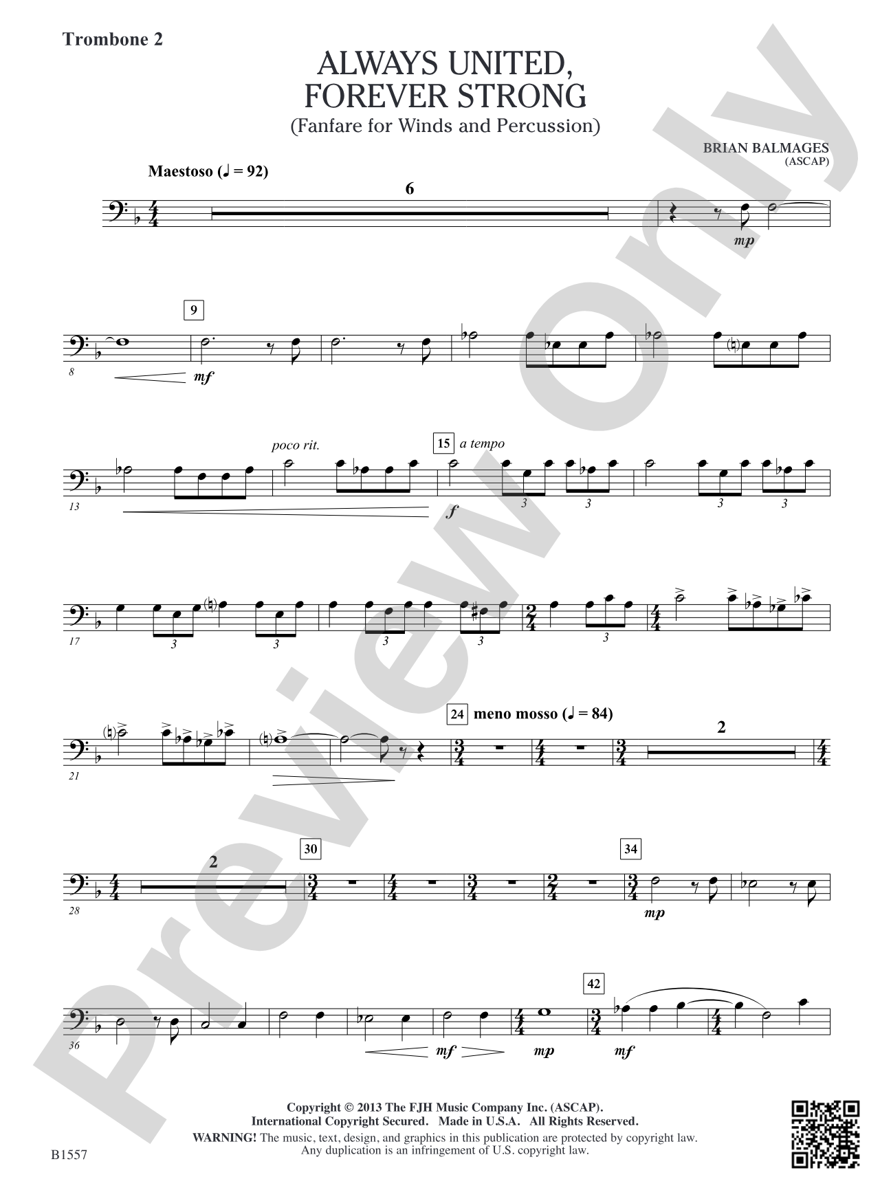 Always United, Forever Strong: Trombone 2