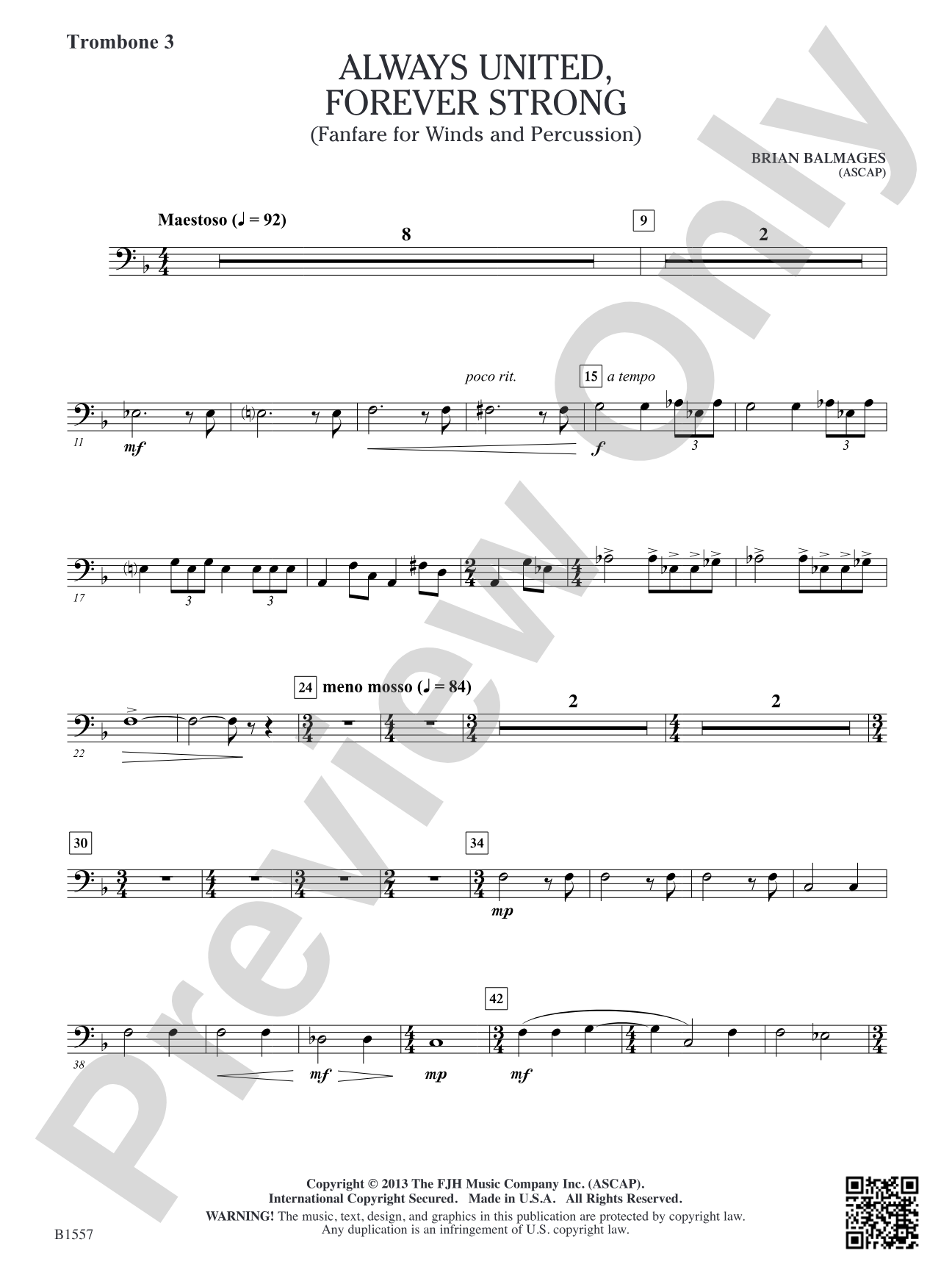Always United, Forever Strong: Trombone 3
