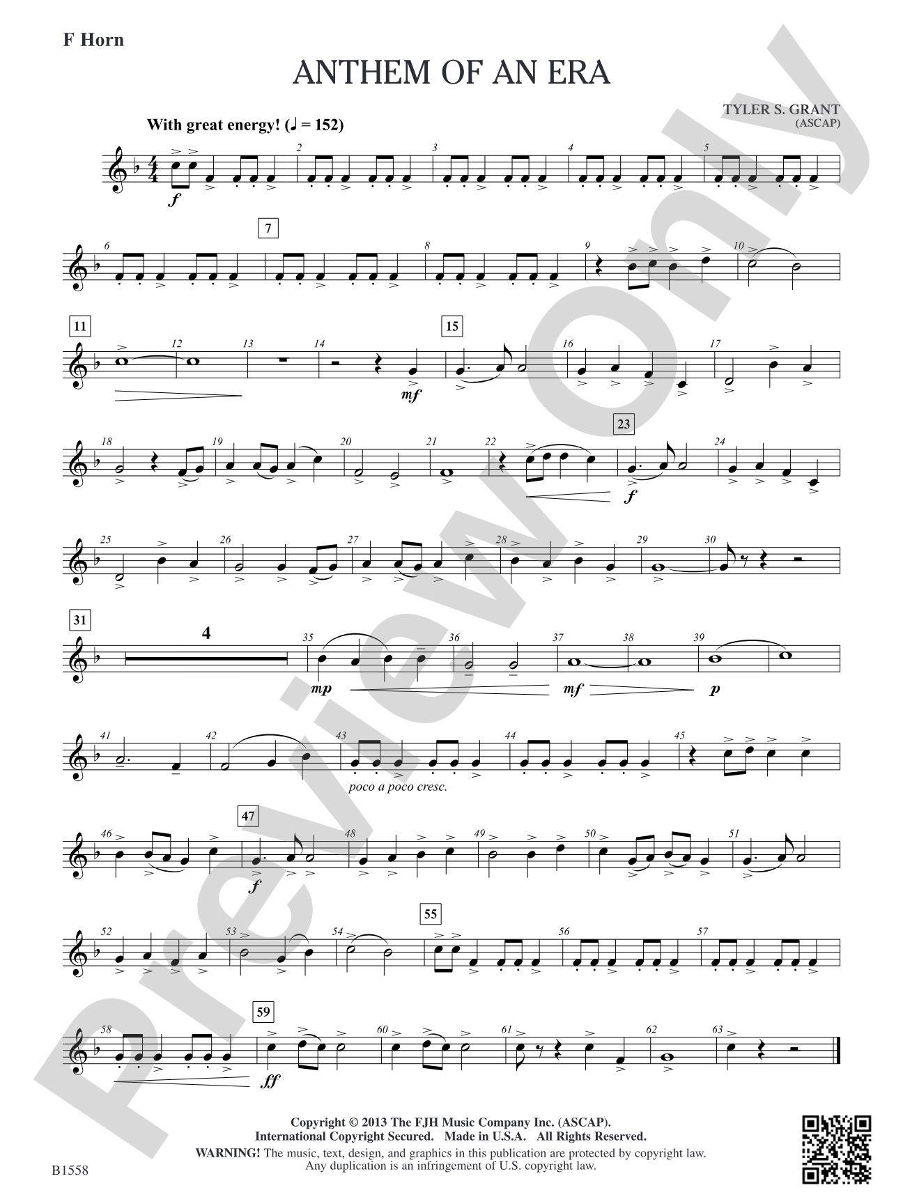 Anthem of an Era: F Horn