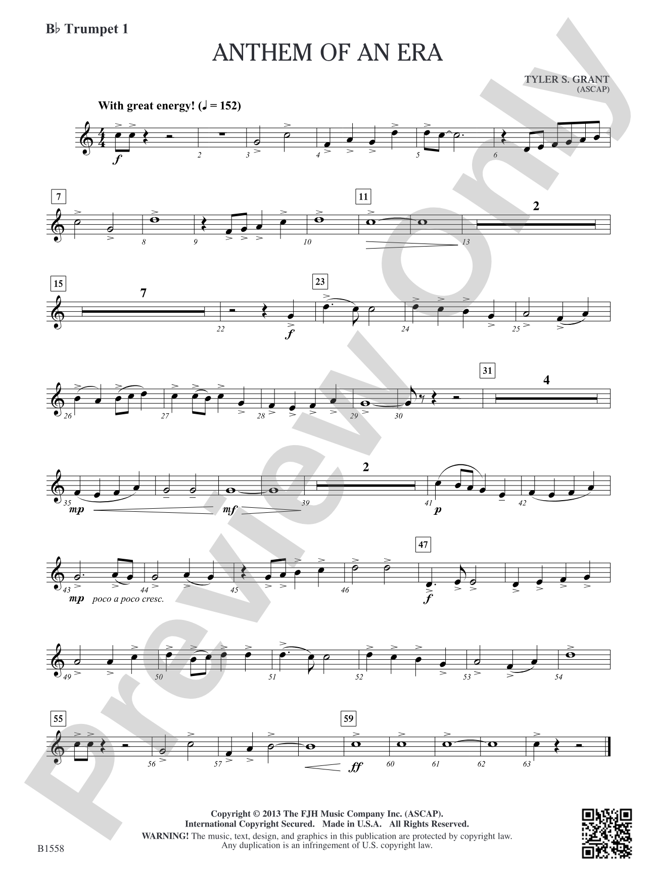Anthem of an Era: B-flat Trumpet 1