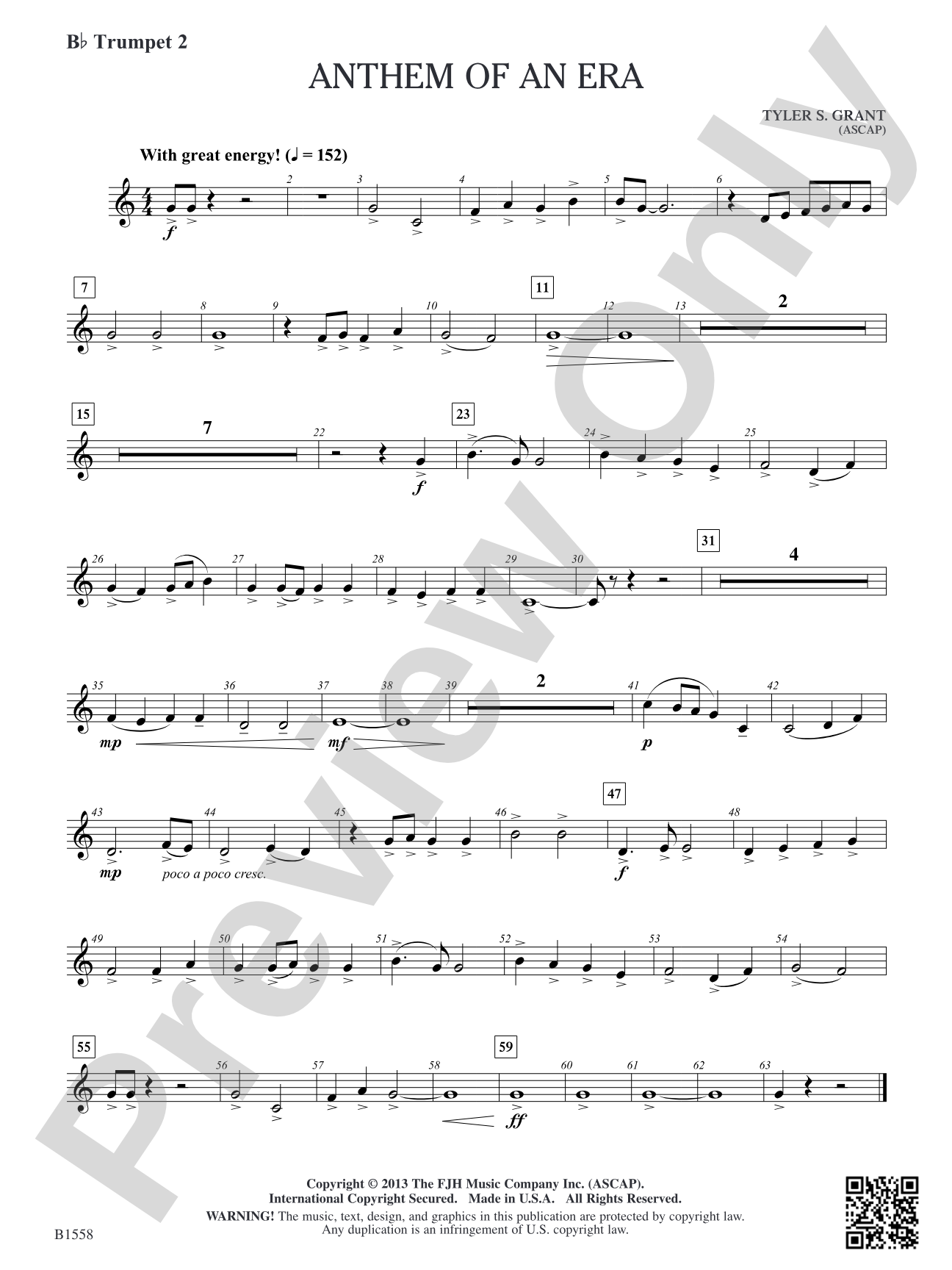 Anthem of an Era: B-flat Trumpet 2