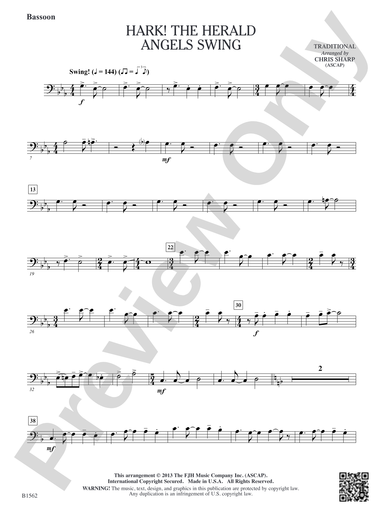 Hark! The Herald Angels Swing: Bassoon