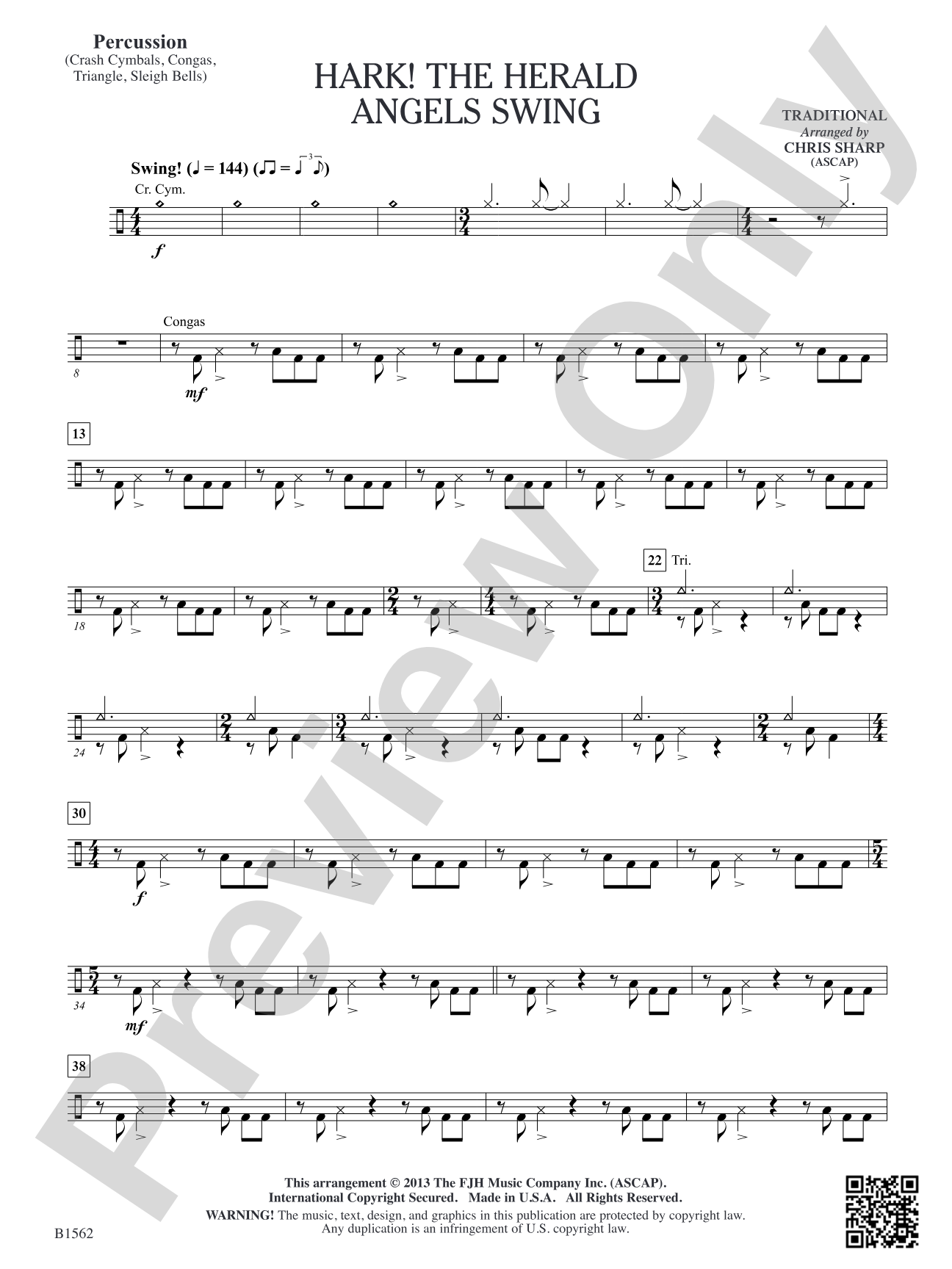 Hark! The Herald Angels Swing: Percussion