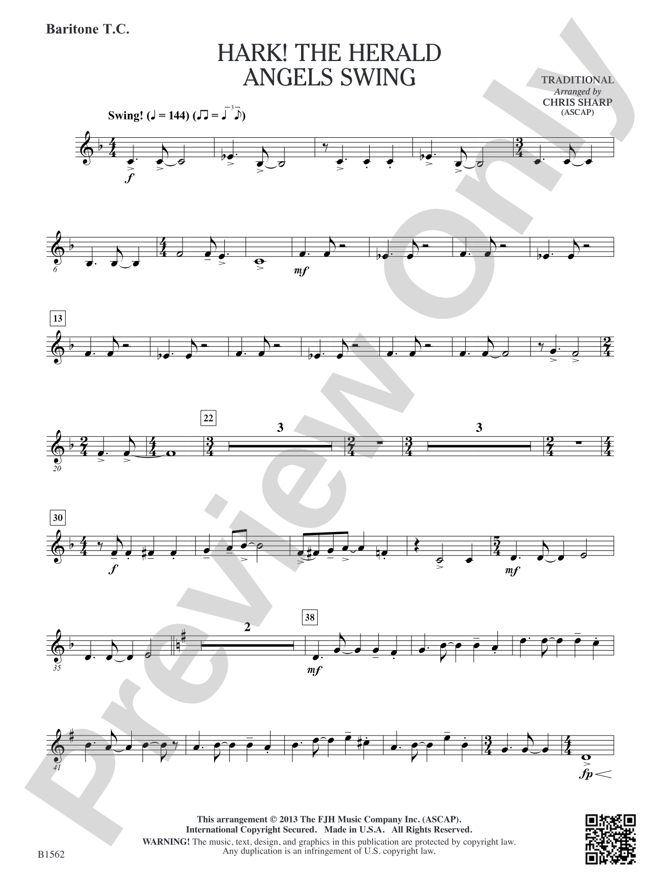 Hark! The Herald Angels Swing: Baritone T.C.