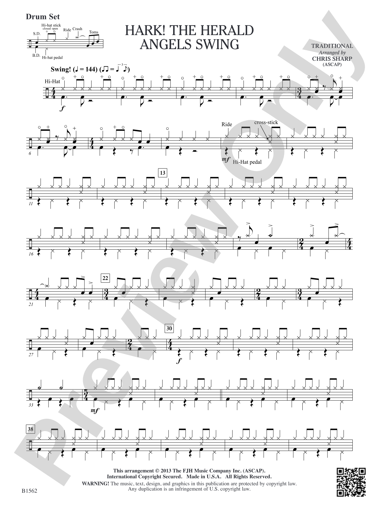 Hark! The Herald Angels Swing: Drum Set