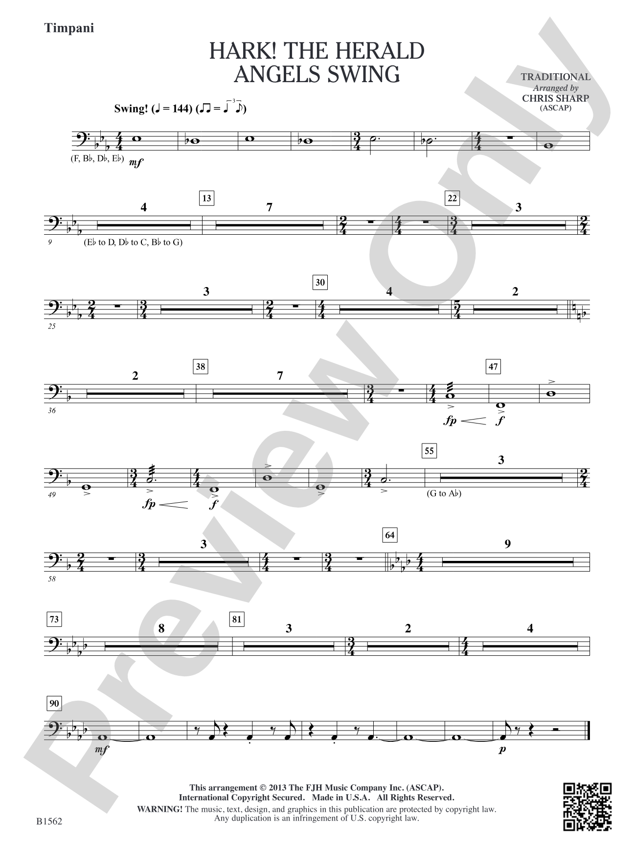 Hark! The Herald Angels Swing: Timpani