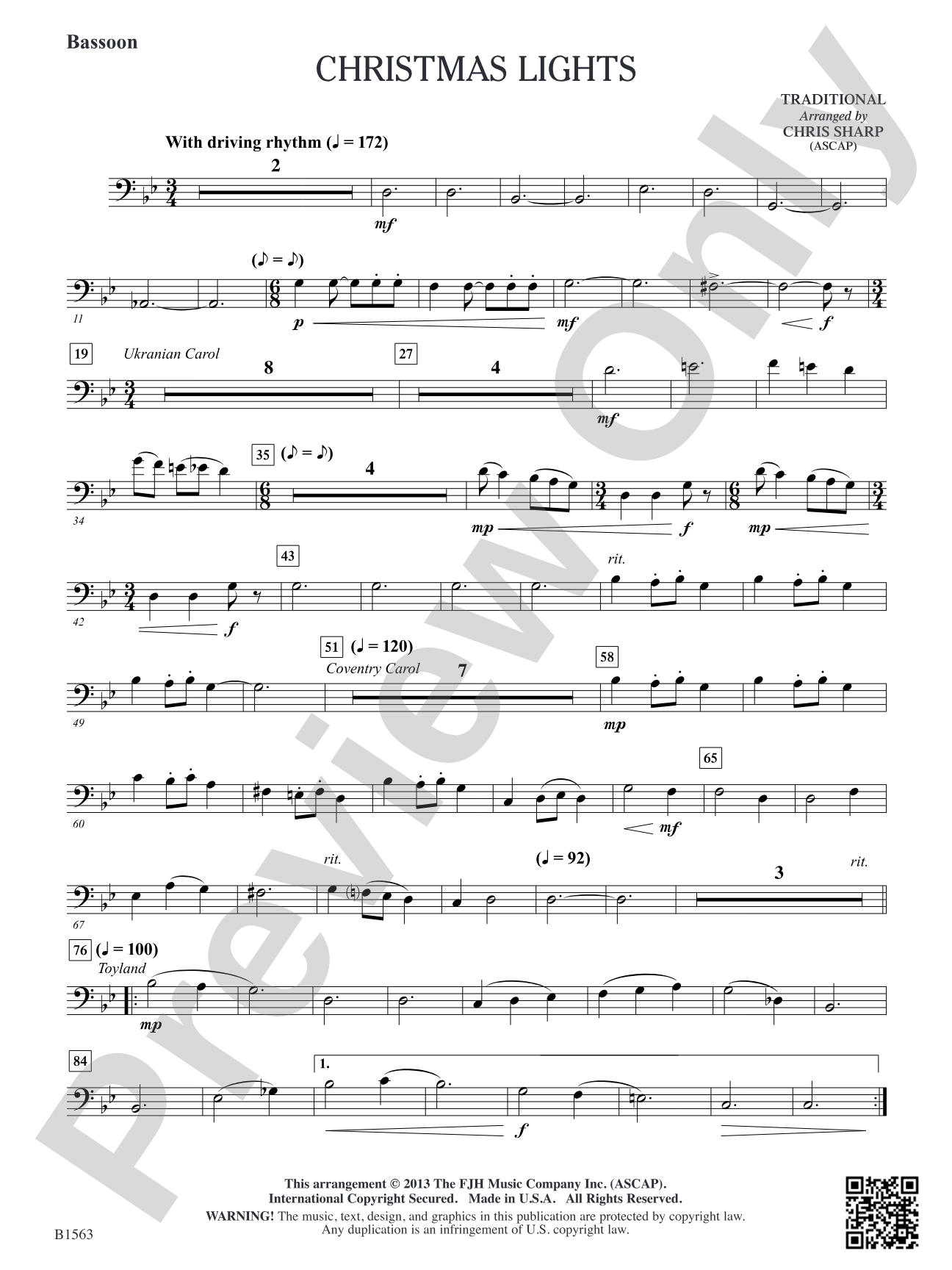 Christmas Lights: Bassoon