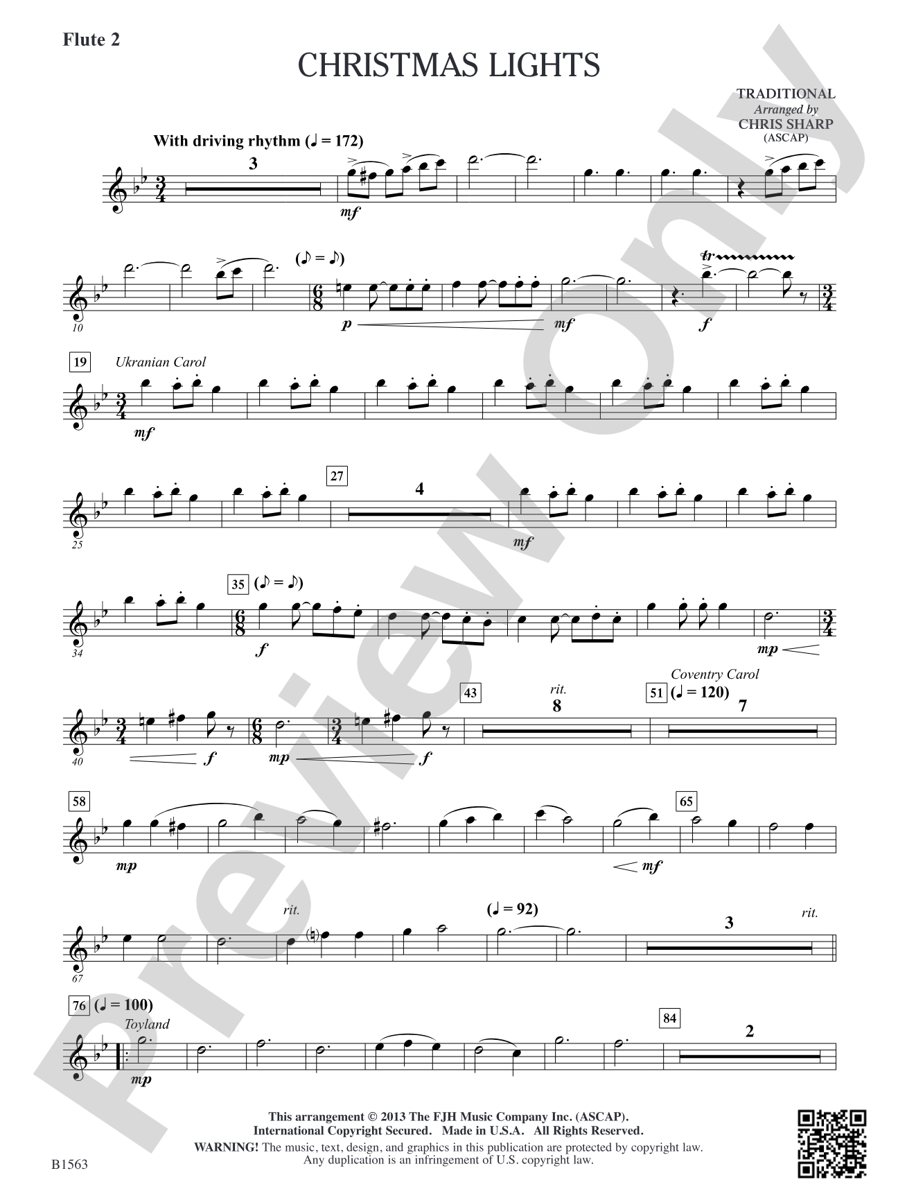 Christmas Lights: Flute 2