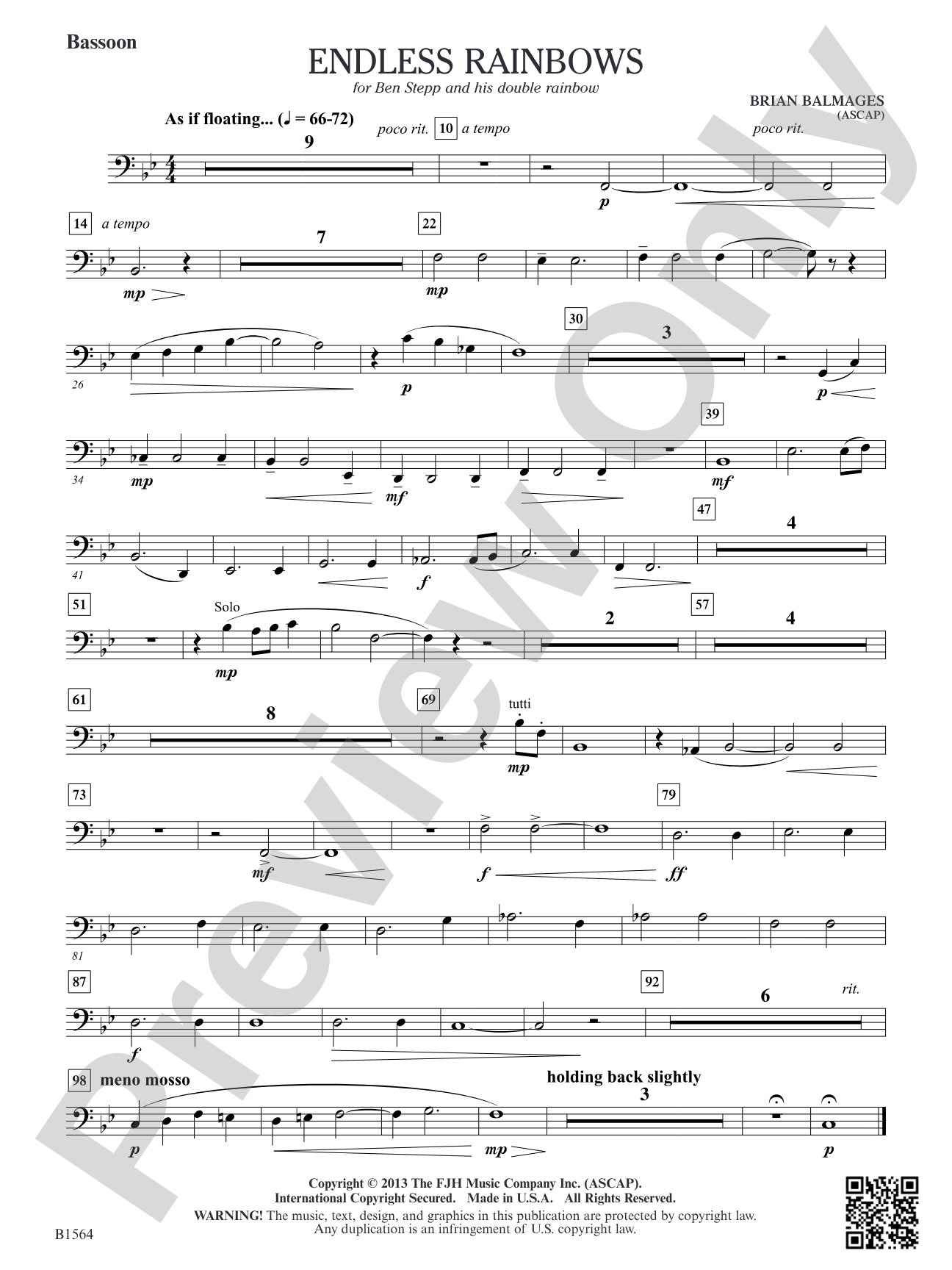 Endless Rainbows: Bassoon