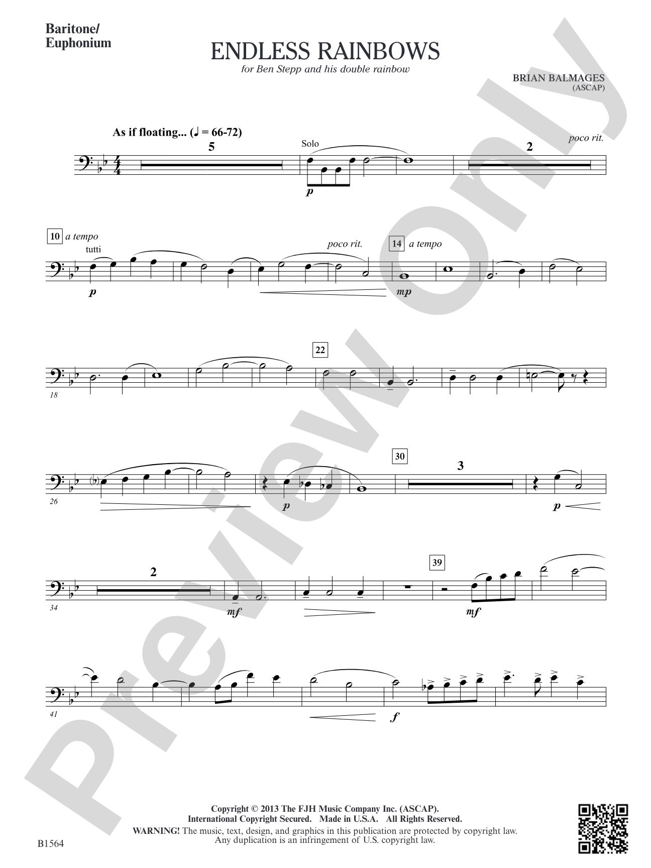 Endless Rainbows: Baritone/Euphonium