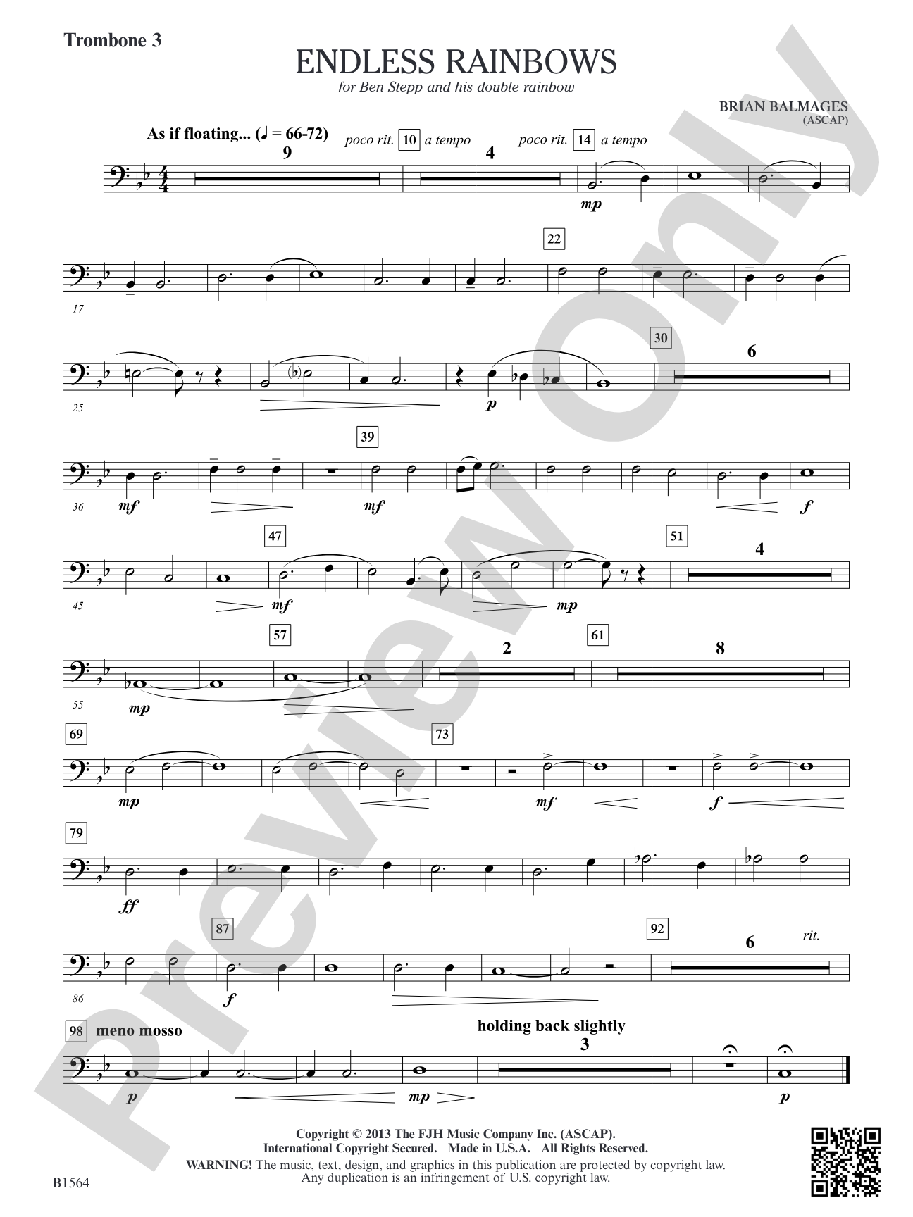 Endless Rainbows: Trombone 3