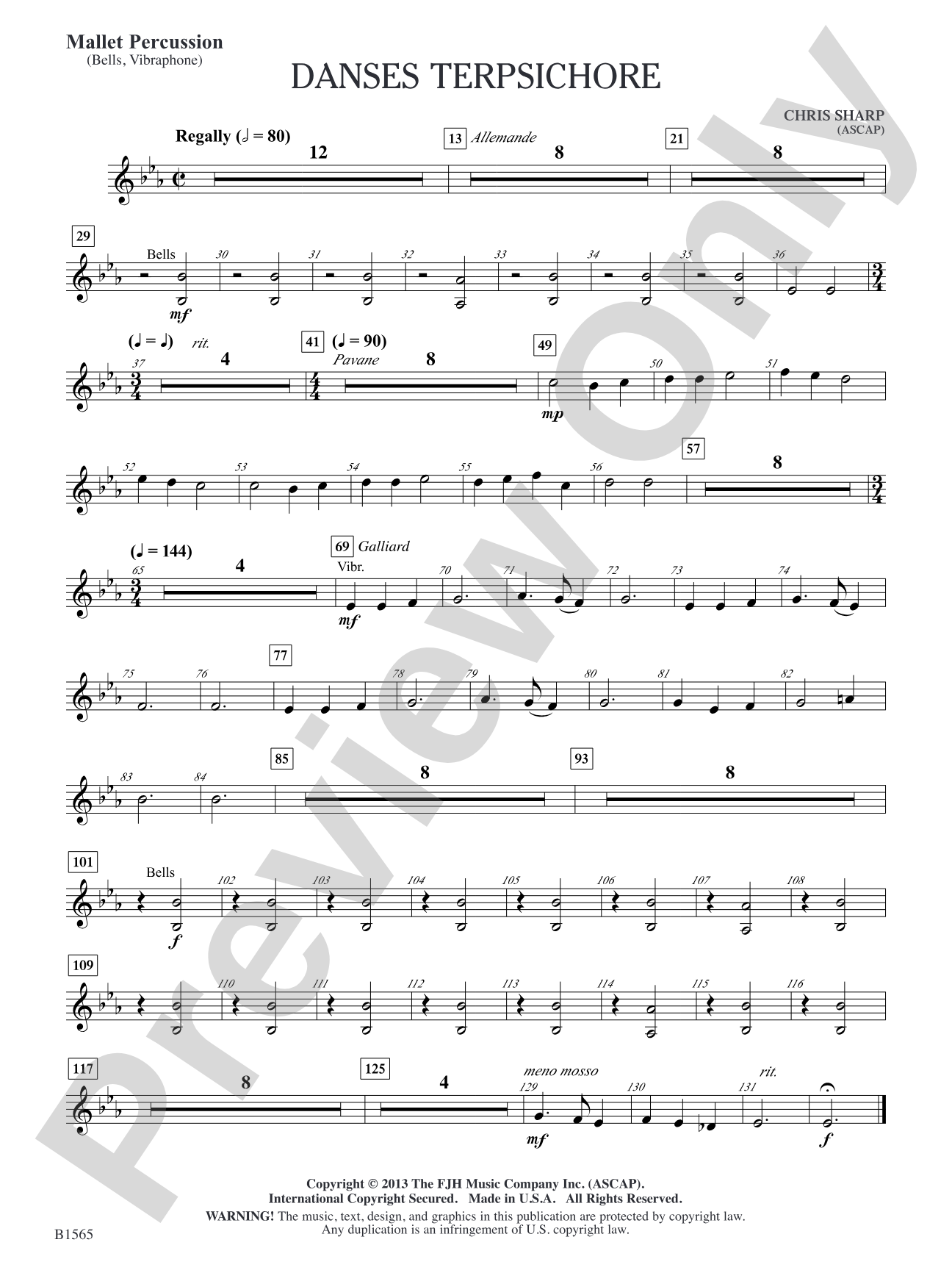 Danses Terpsichore: Mallet Percussion