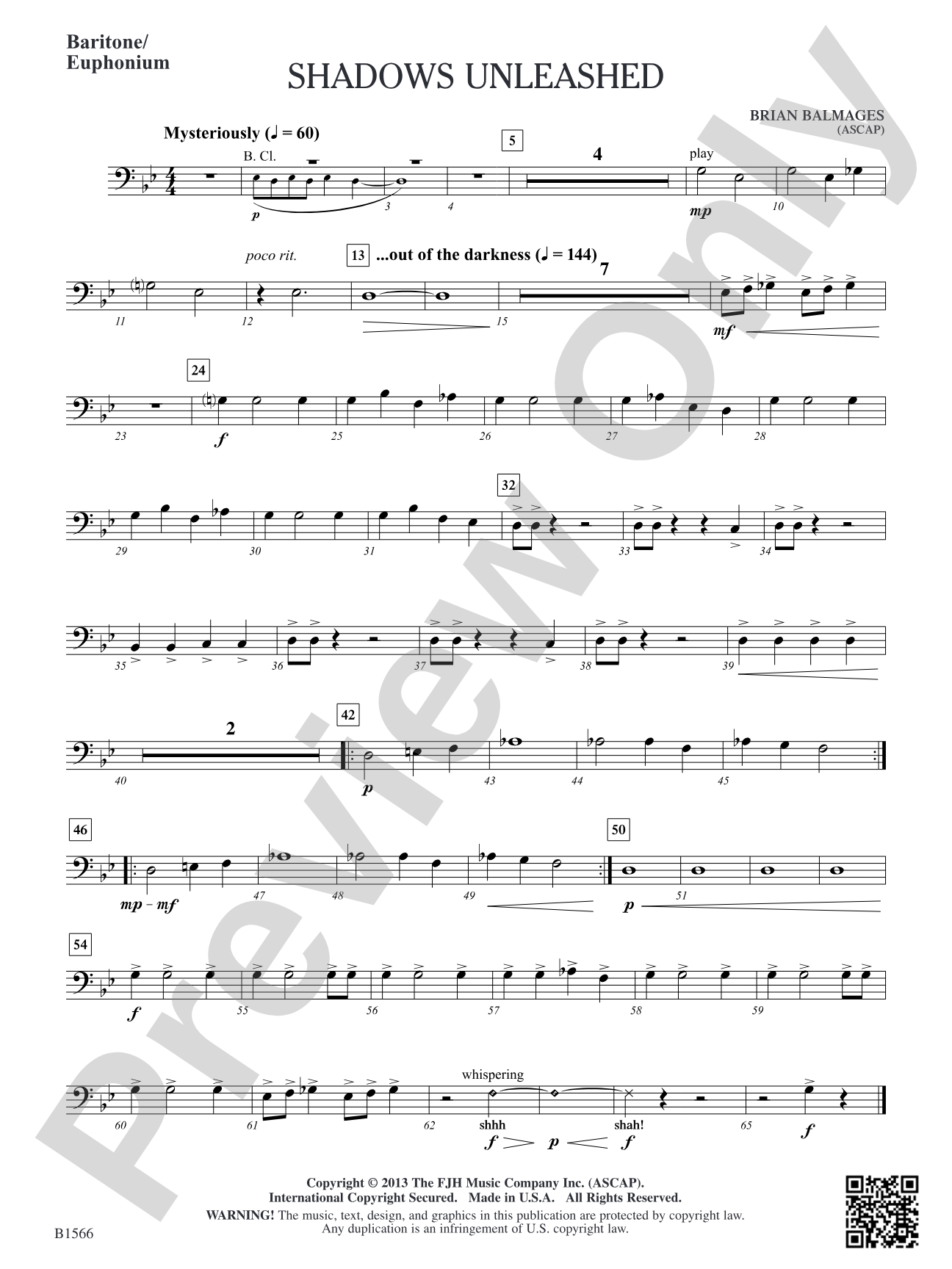 Shadows Unleashed: Baritone/Euphonium