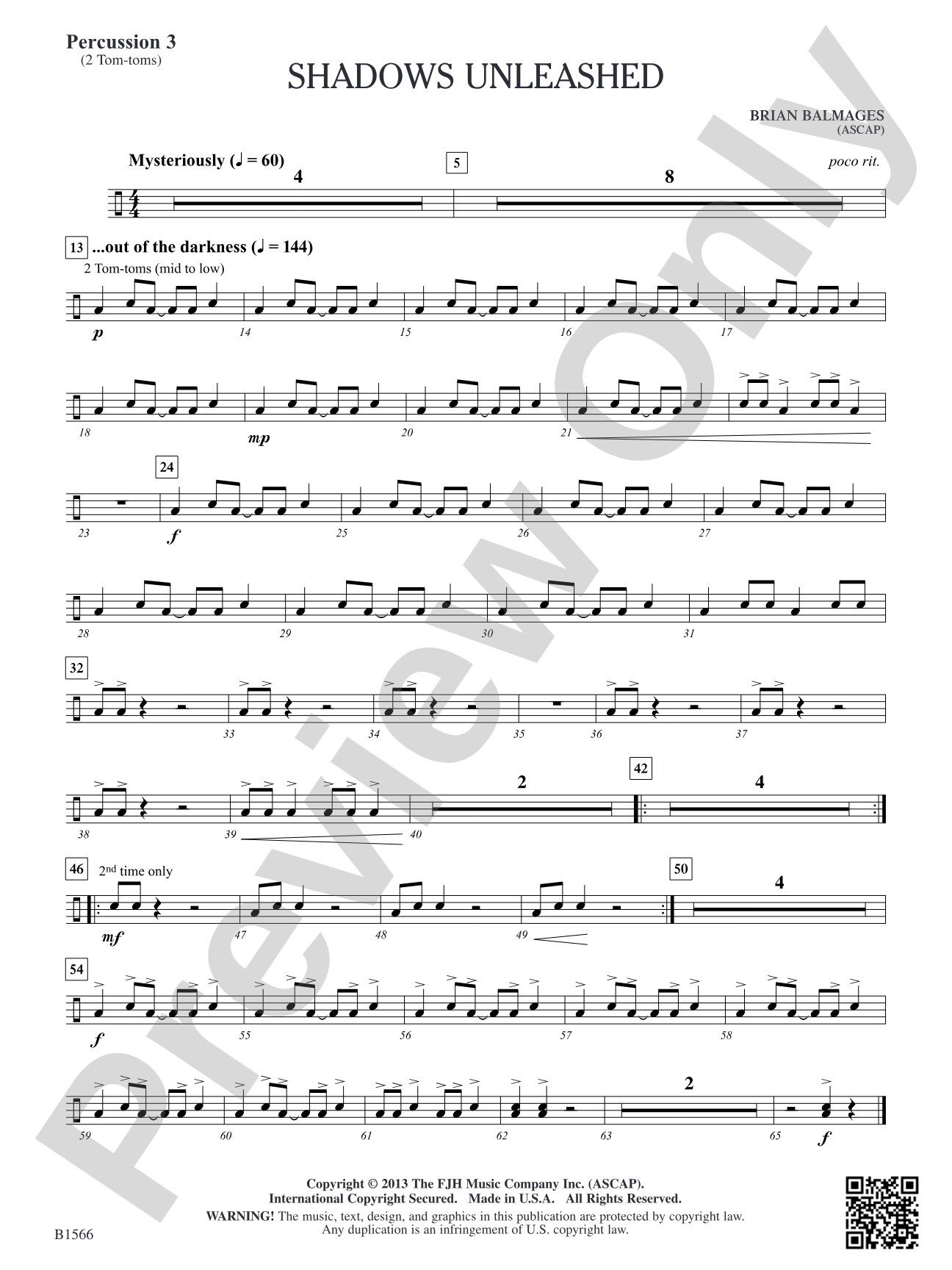 Shadows Unleashed: Percussion 3 (opt.)