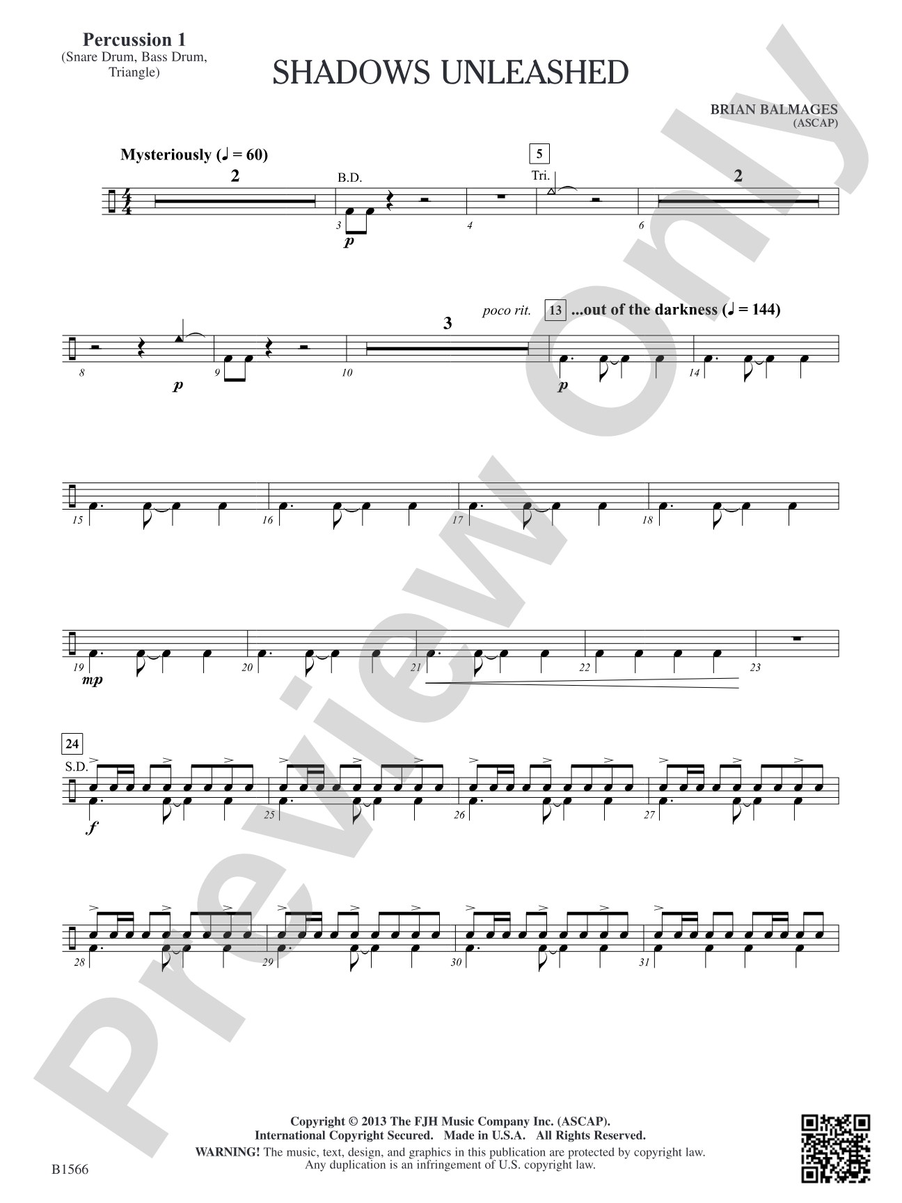 Shadows Unleashed: Percussion 1