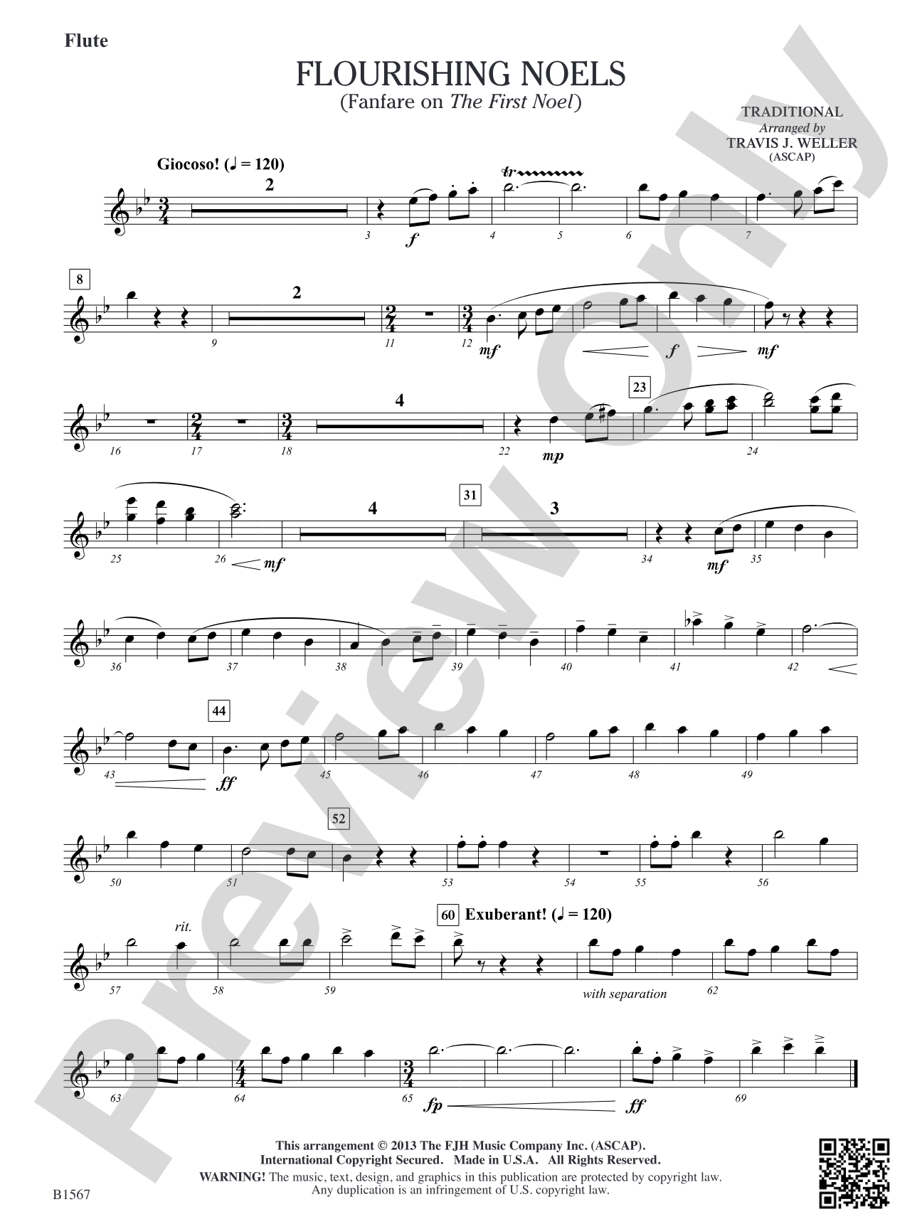 Flourishing Noels (Fanfare on The First Noel): Flute