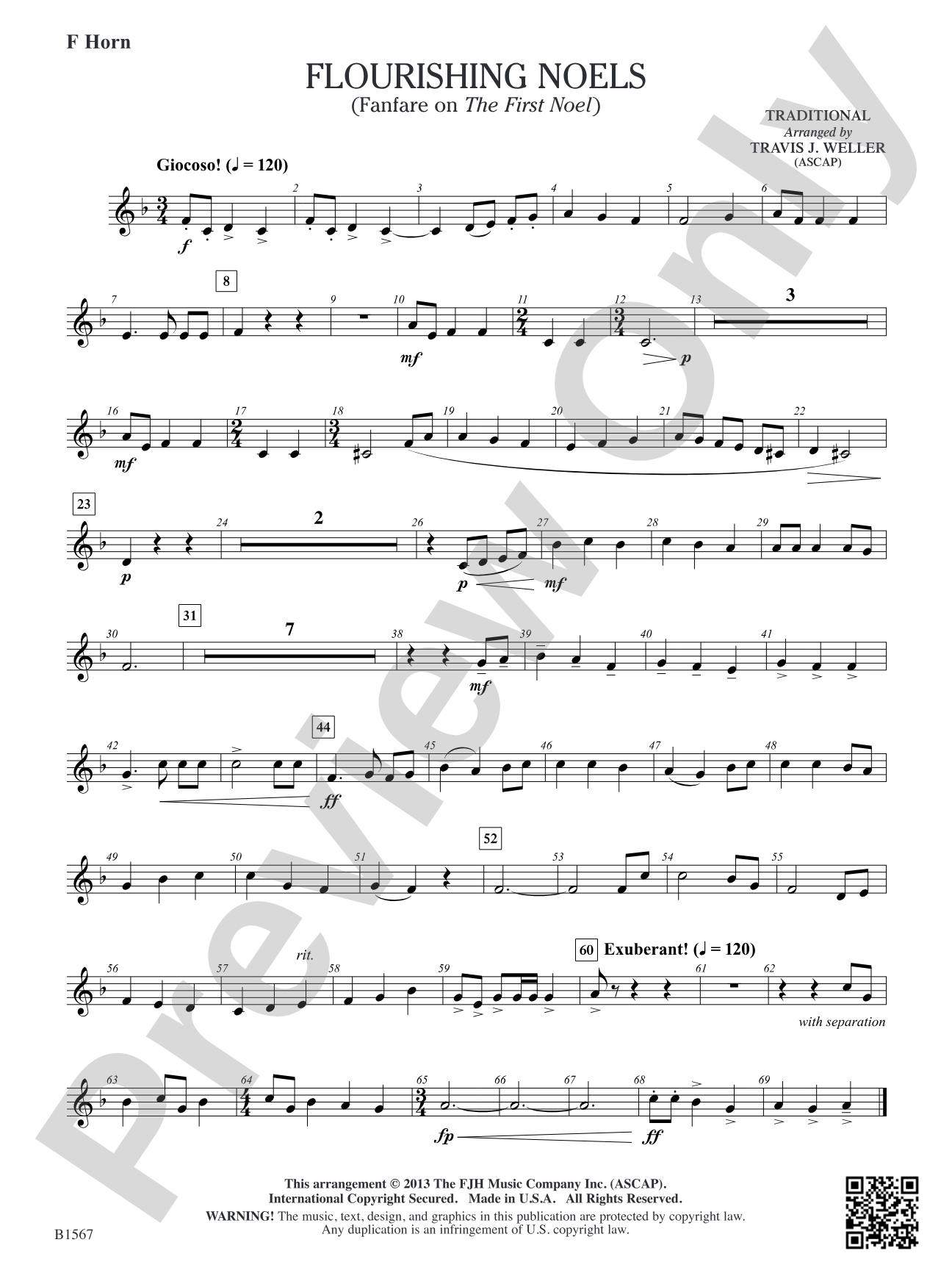 Flourishing Noels (Fanfare on The First Noel): F Horn