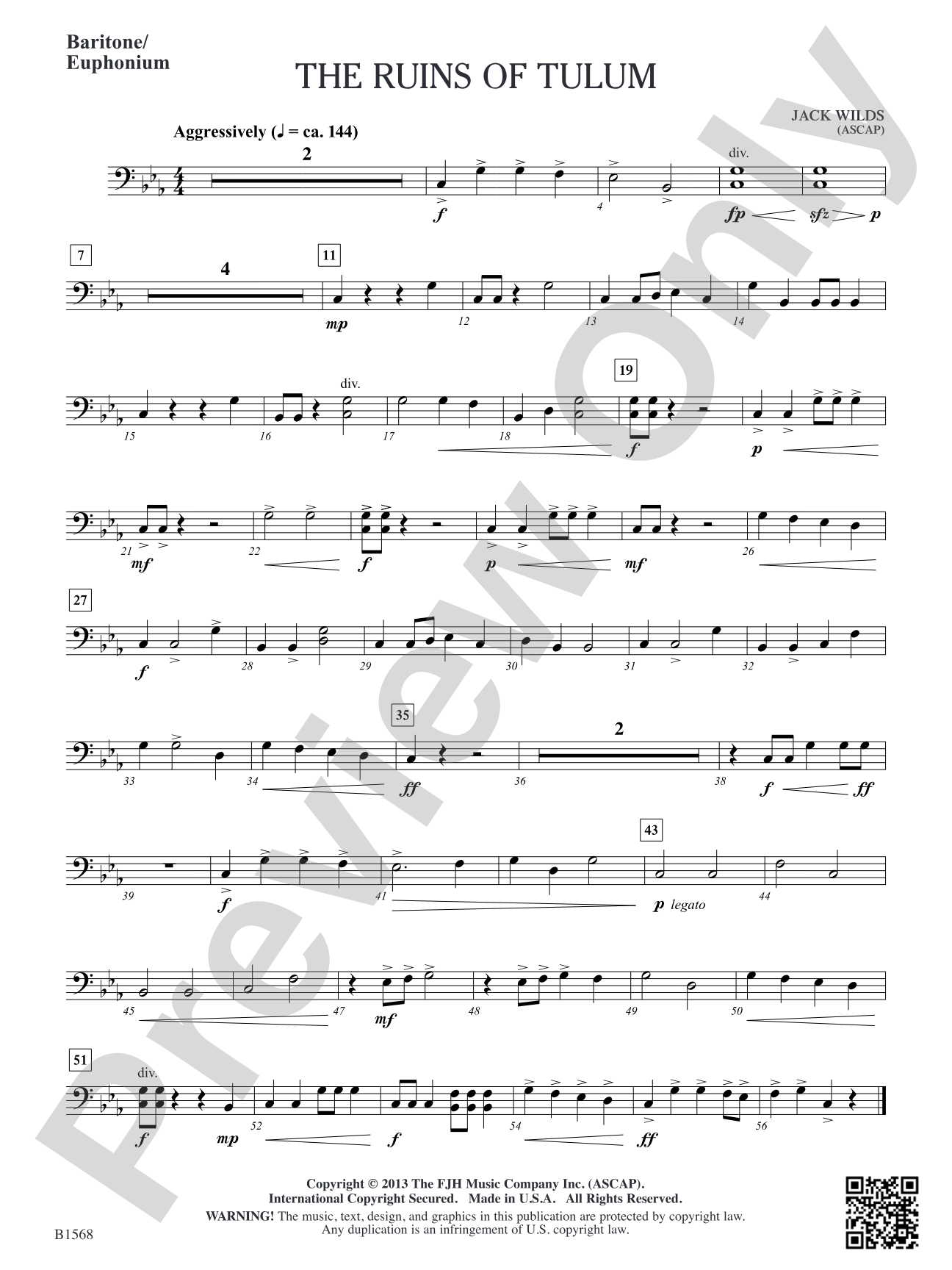 The Ruins of Tulum: Baritone/Euphonium