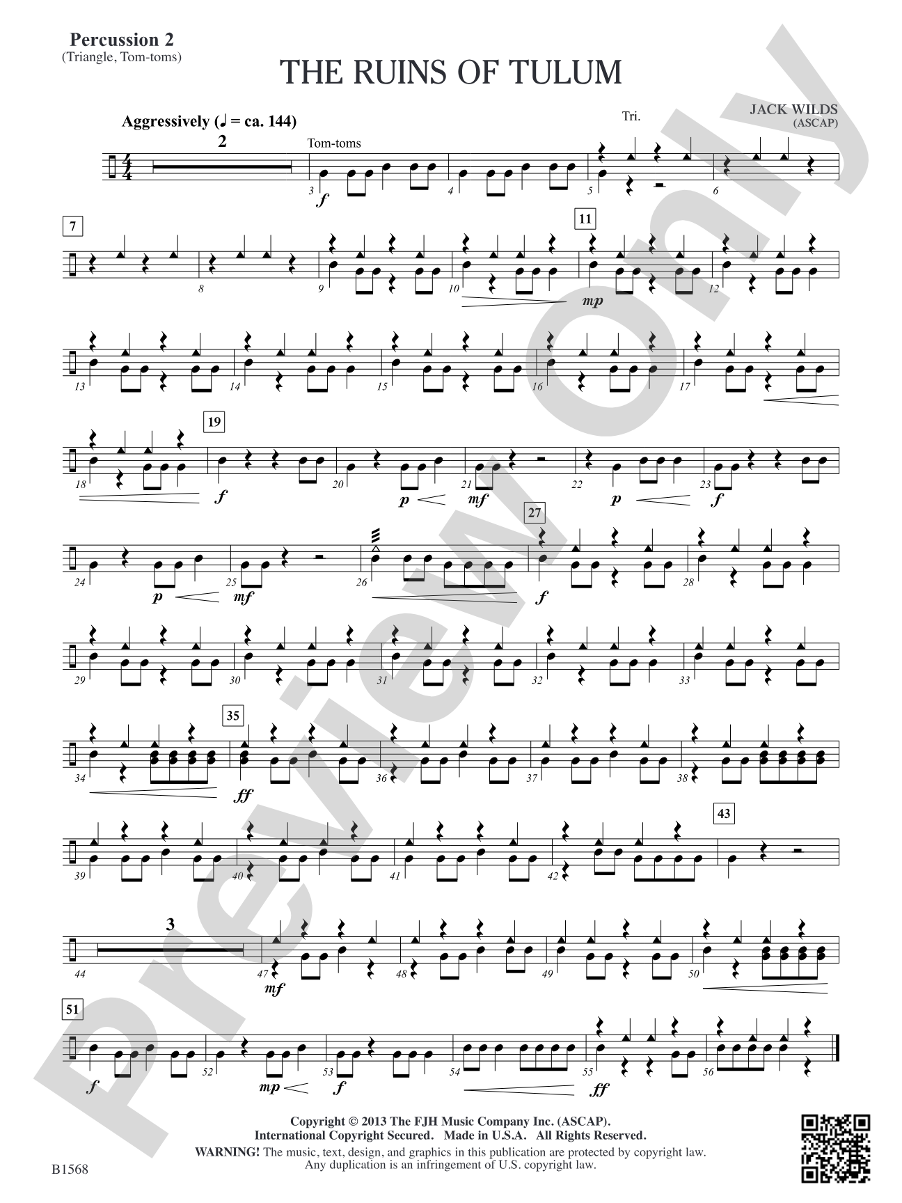 The Ruins of Tulum: Percussion 2