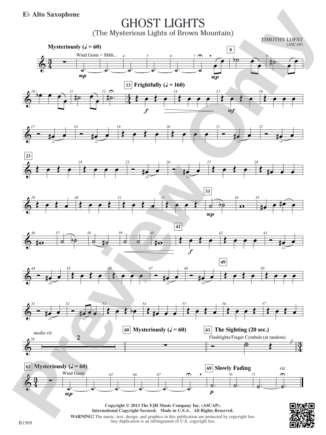 Ghost Lights: E-flat Alto Saxophone