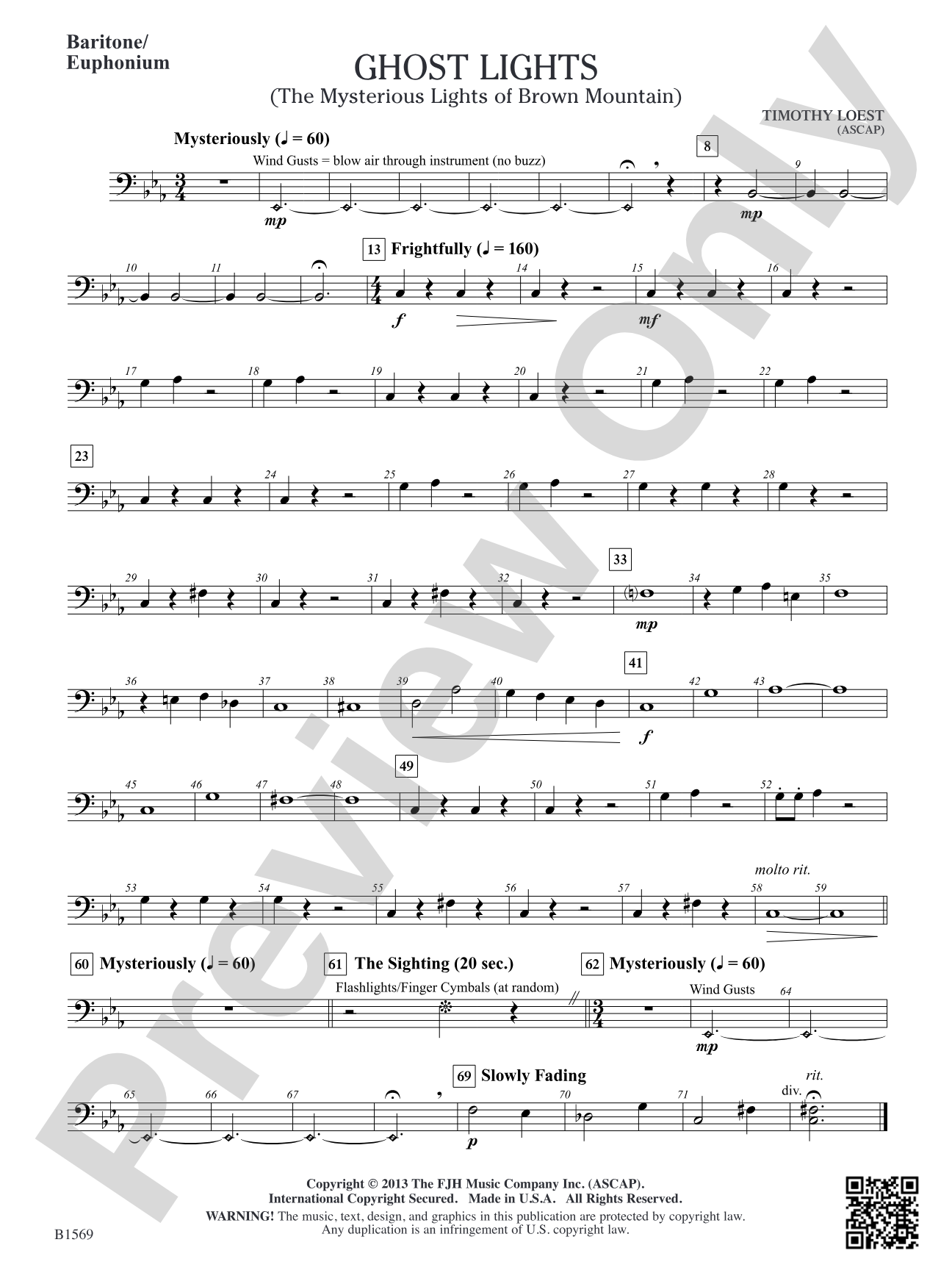 Ghost Lights: Baritone/Euphonium