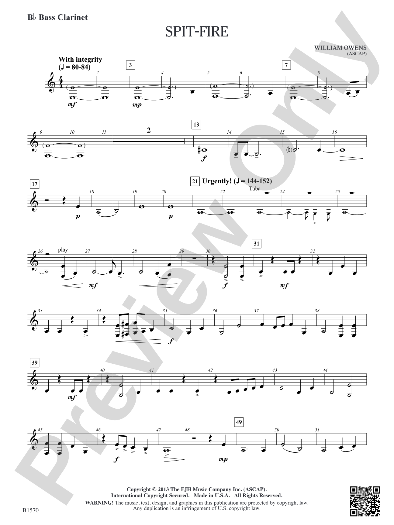 Spit-Fire: B-flat Bass Clarinet
