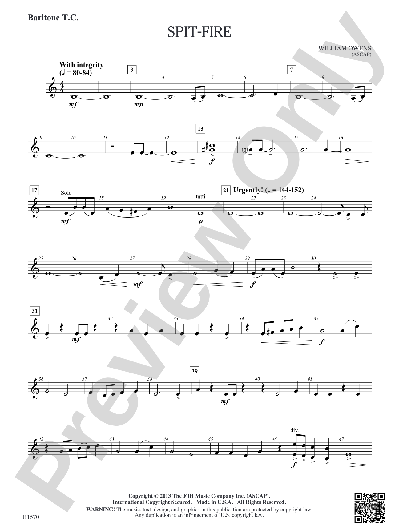 Spit-Fire: Baritone T.C.