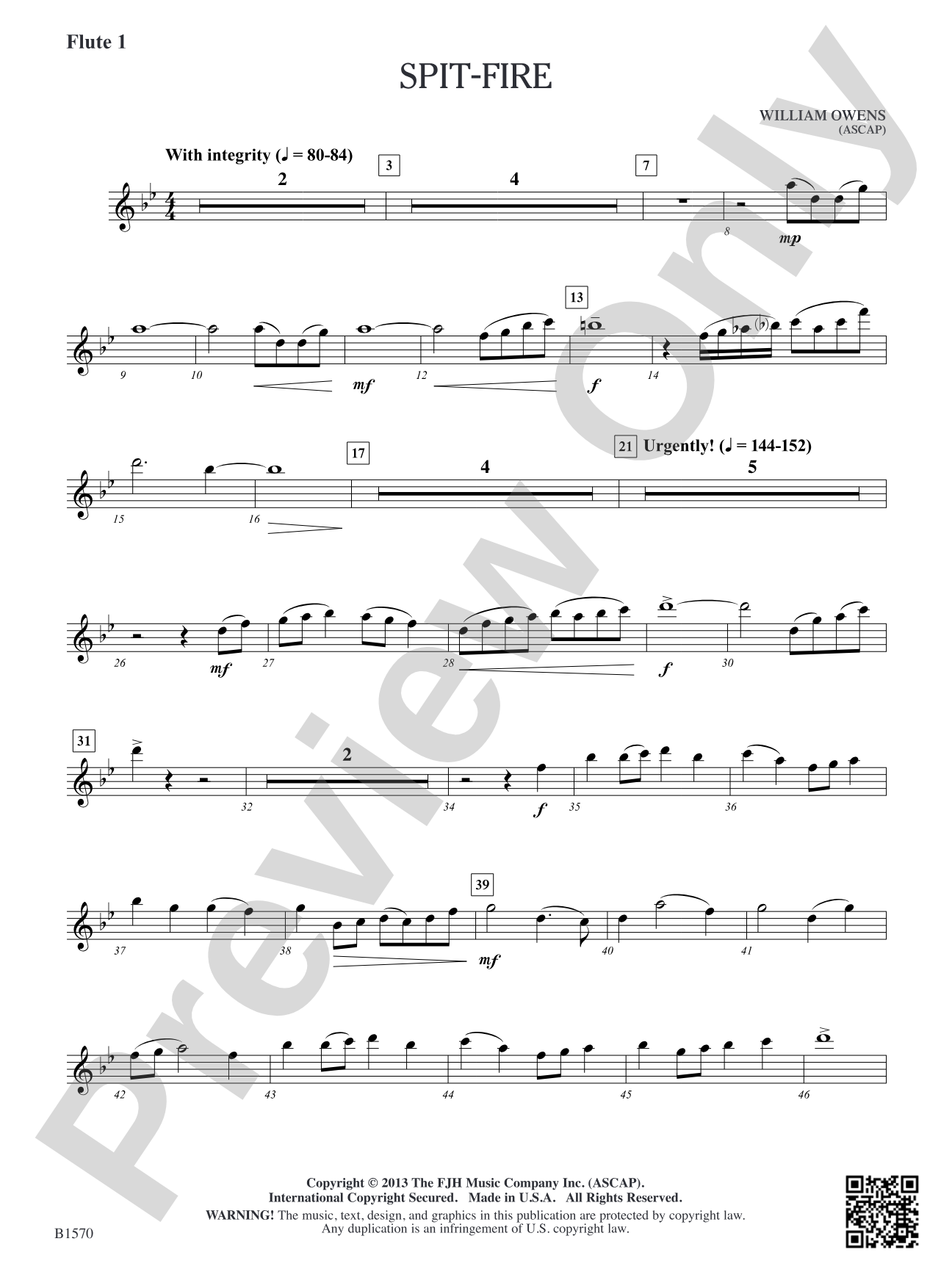 Spit-Fire: Flute 1
