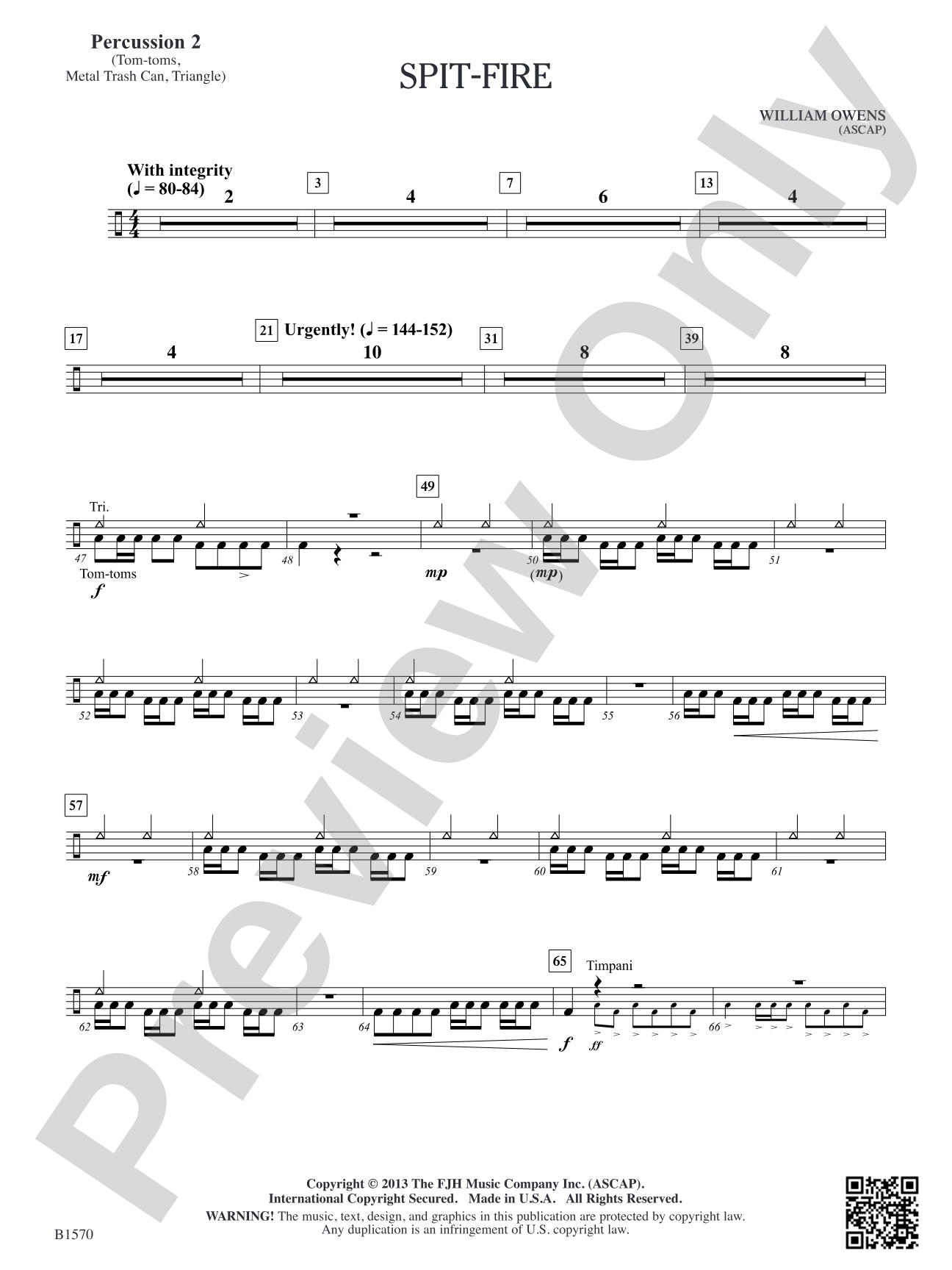 Spit-Fire: Percussion 2