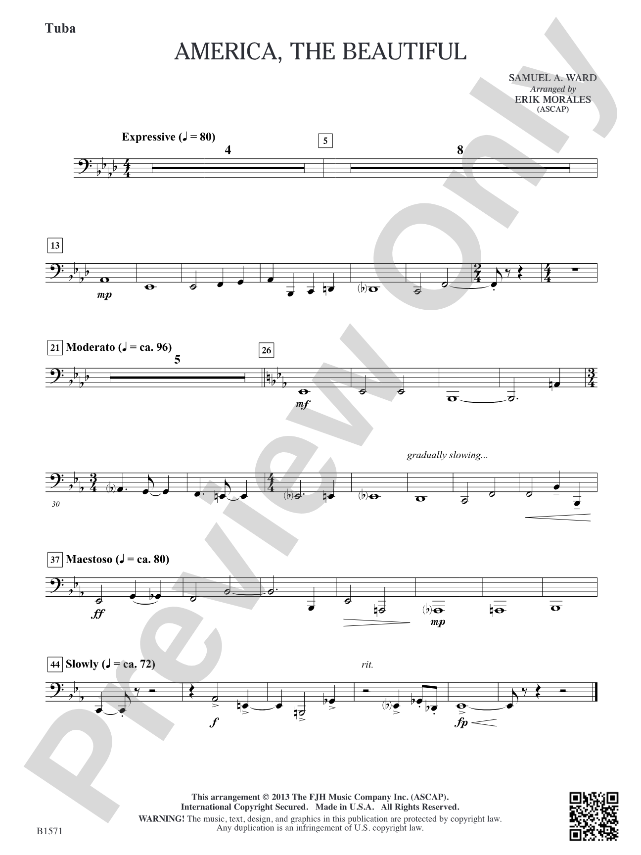 America, The Beautiful: Tuba