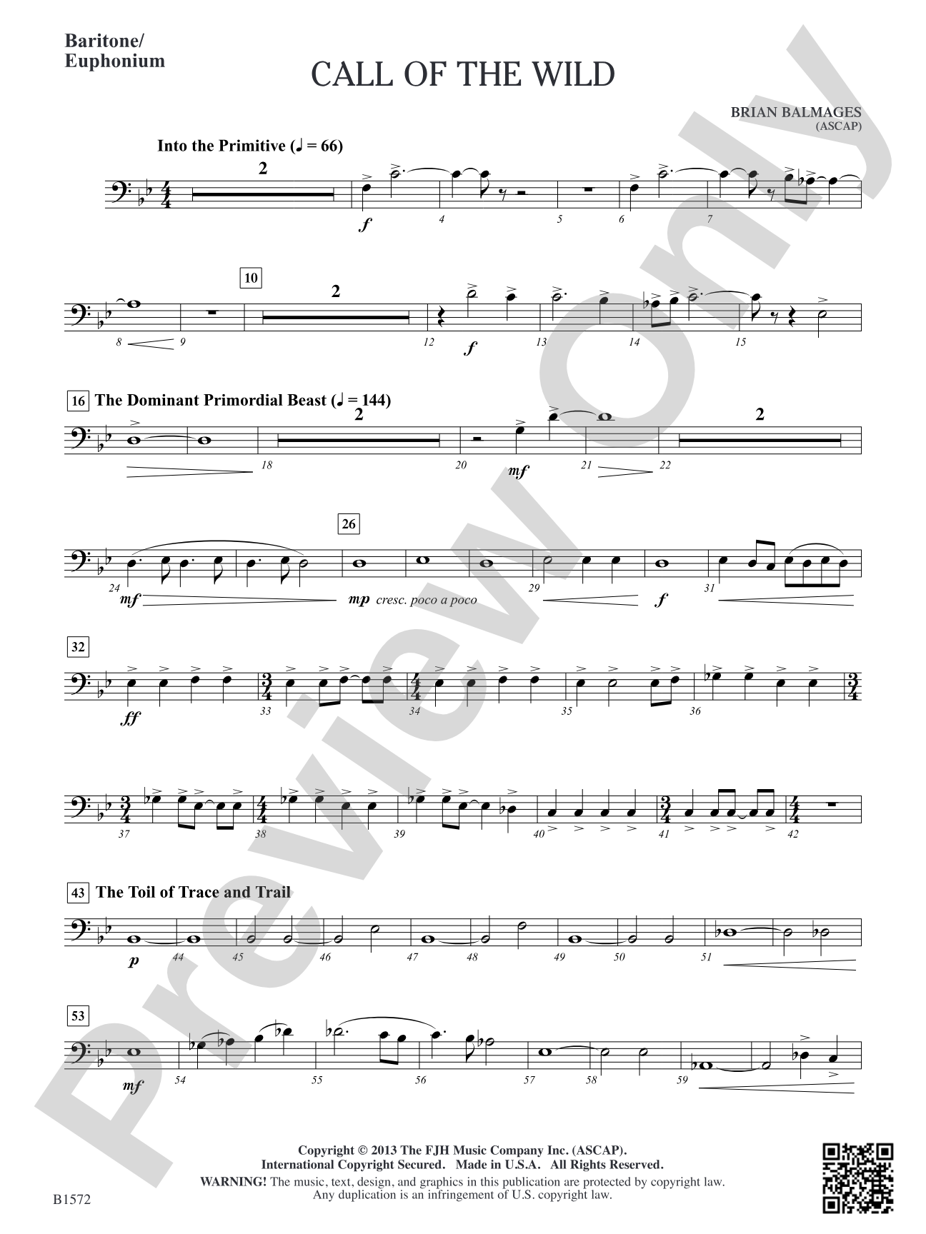 Call of the Wild: Baritone/Euphonium