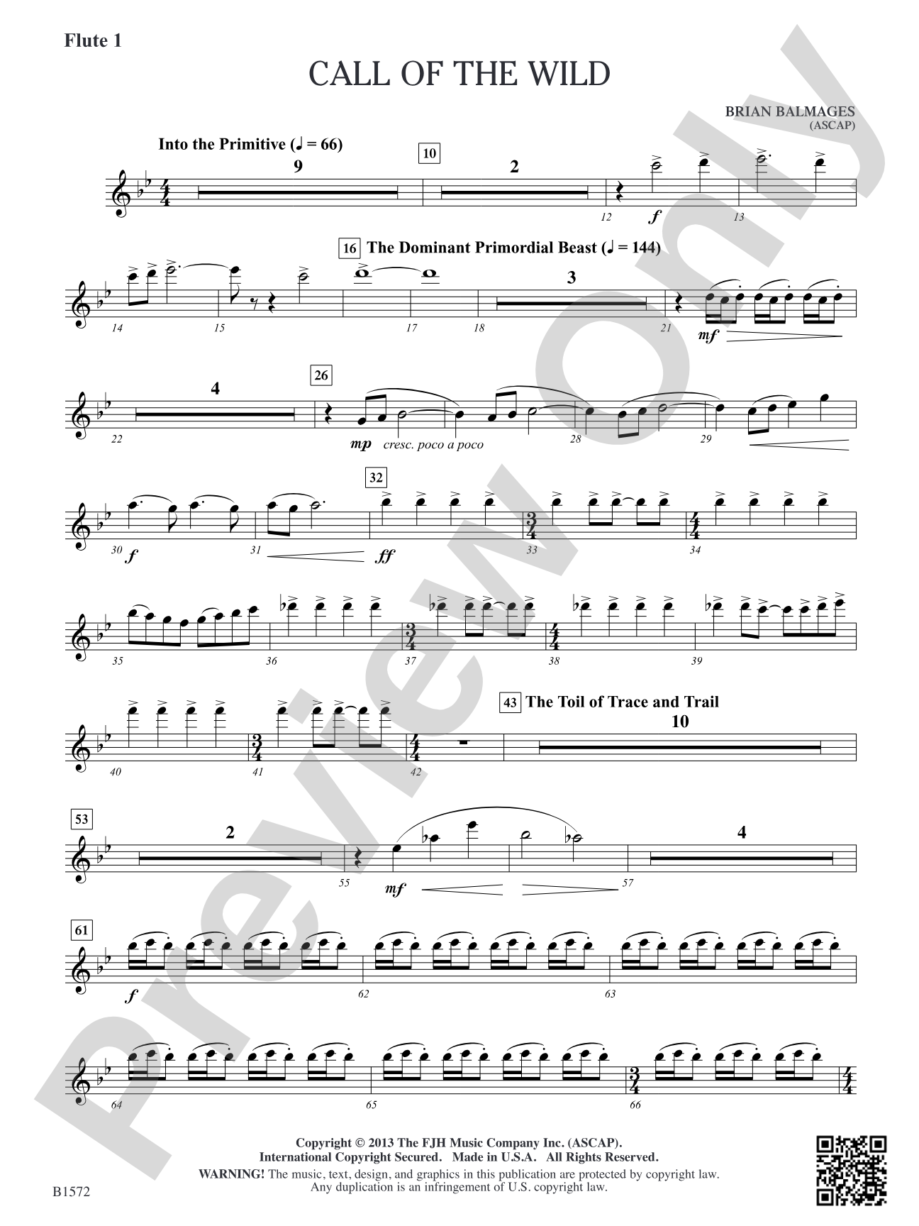 Call of the Wild: Flute 1