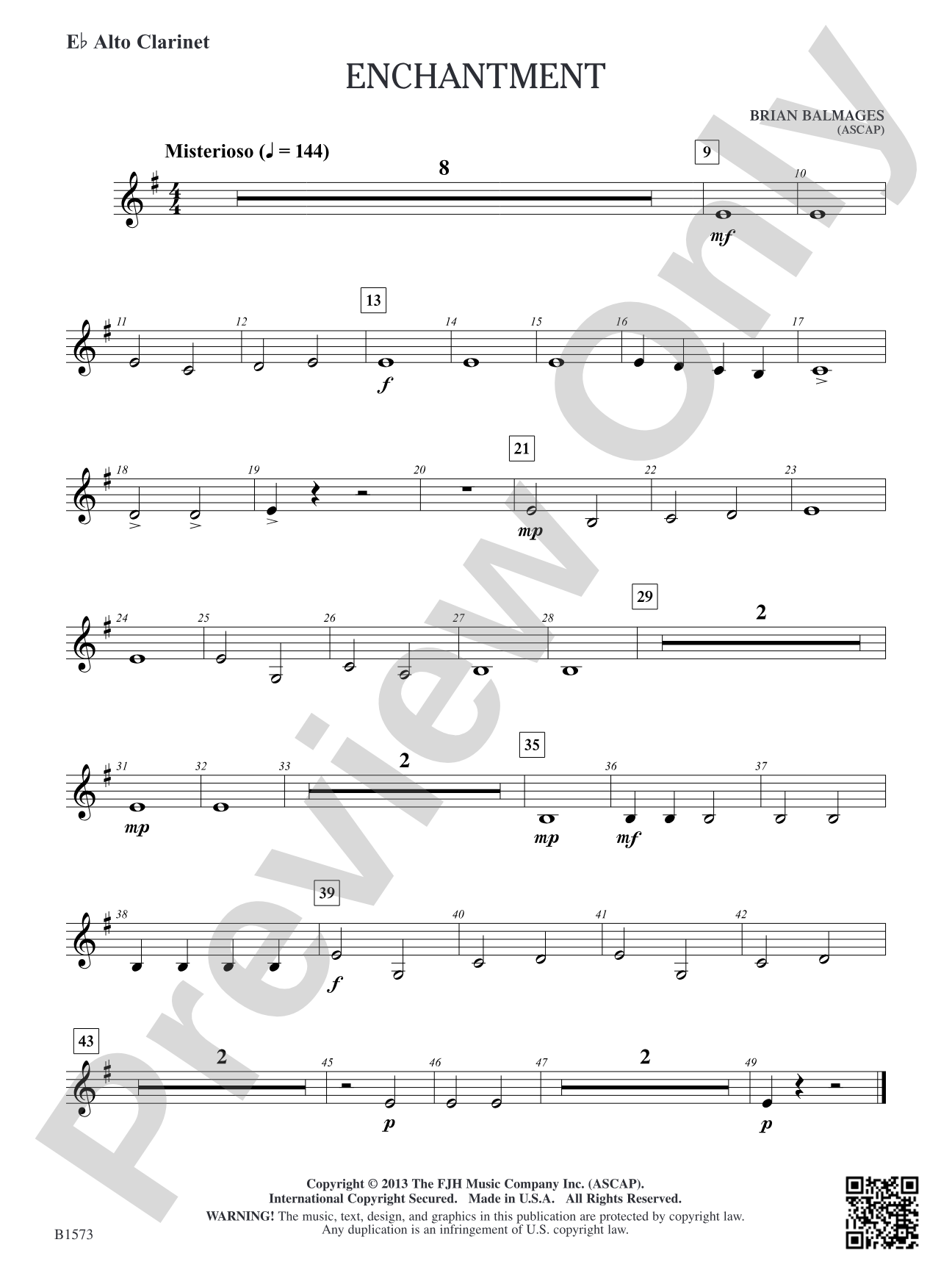 Enchantment: E-flat Alto Clarinet