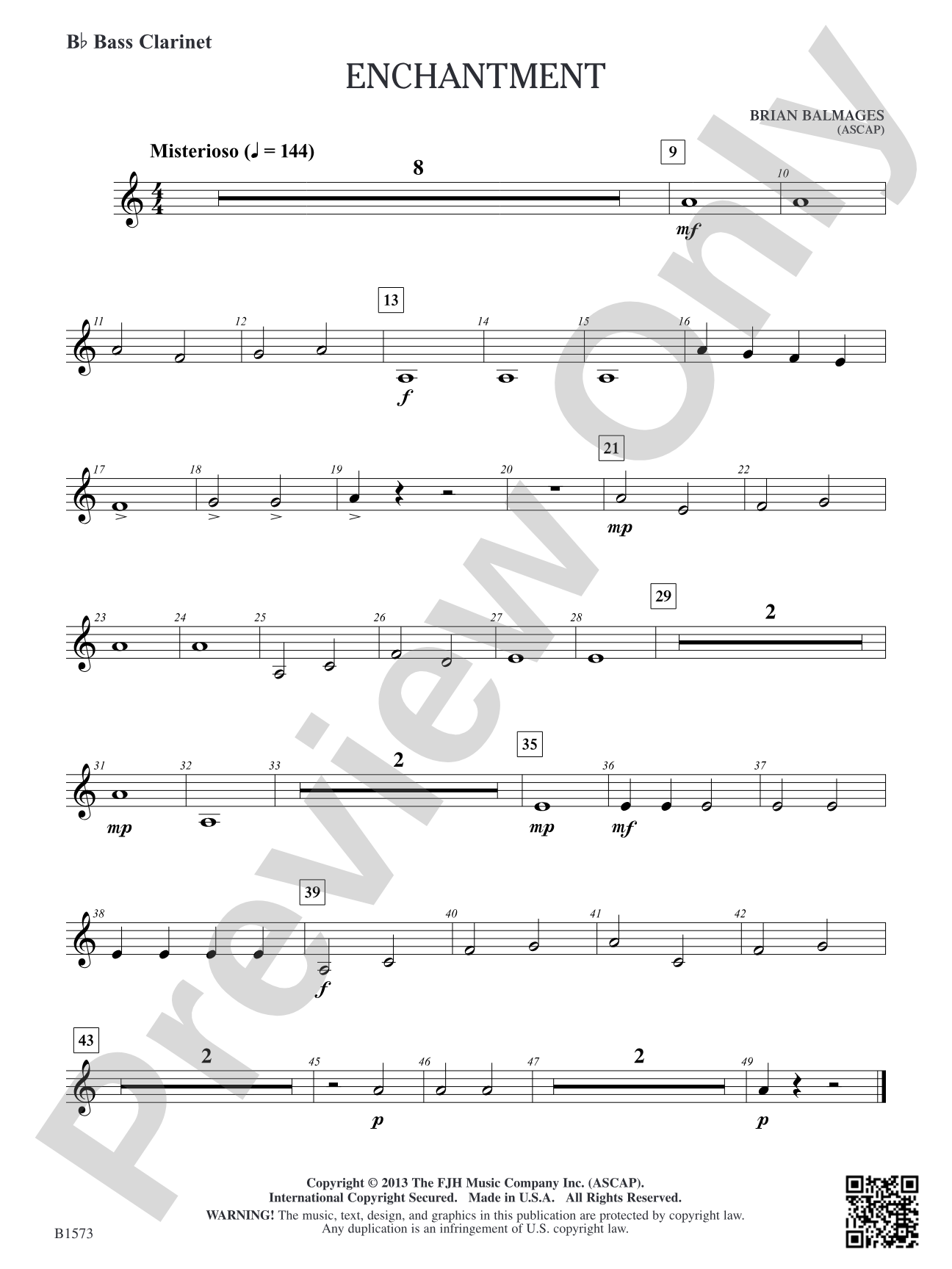 Enchantment: B-flat Bass Clarinet