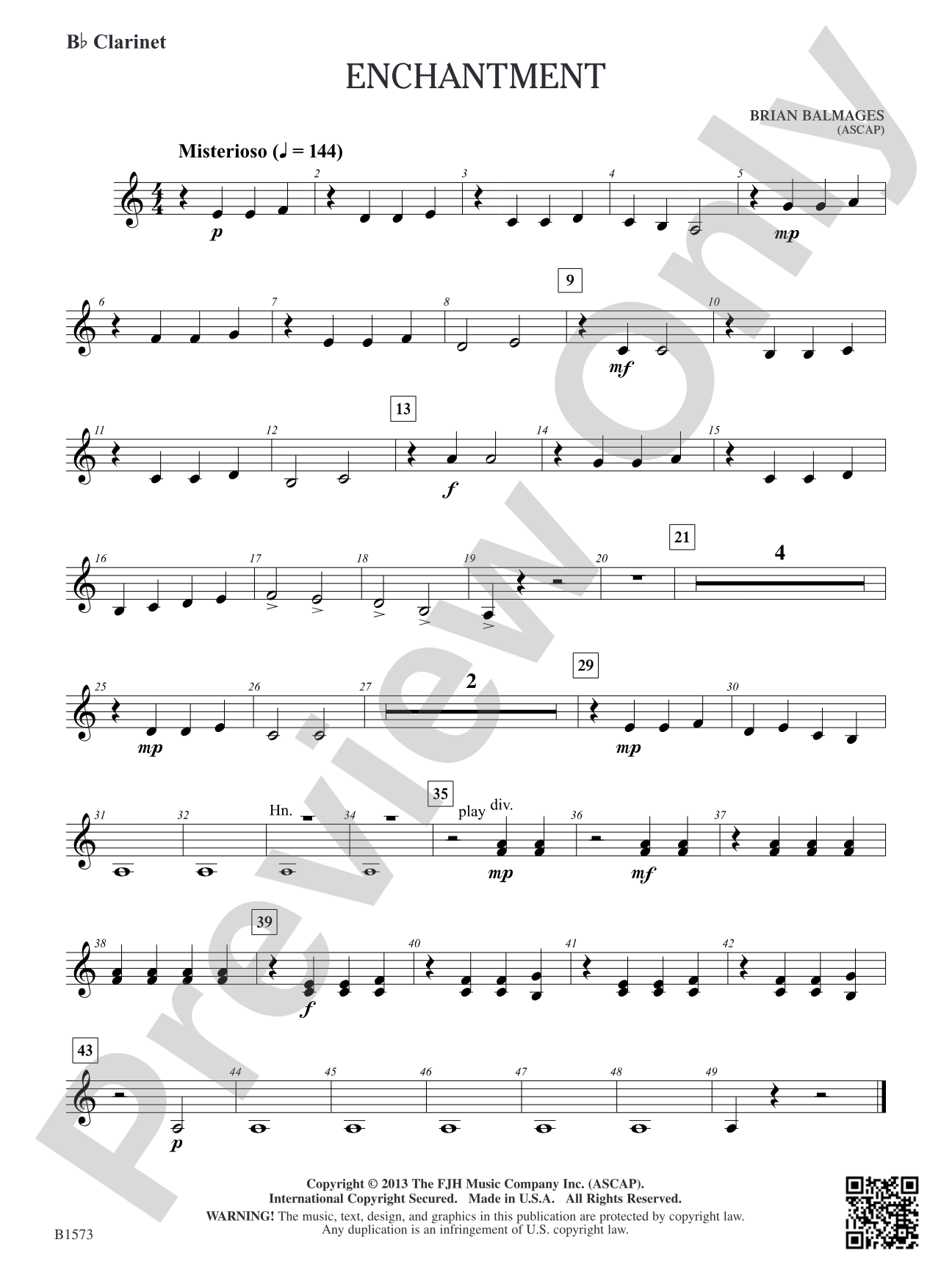 Enchantment: B-flat Clarinet