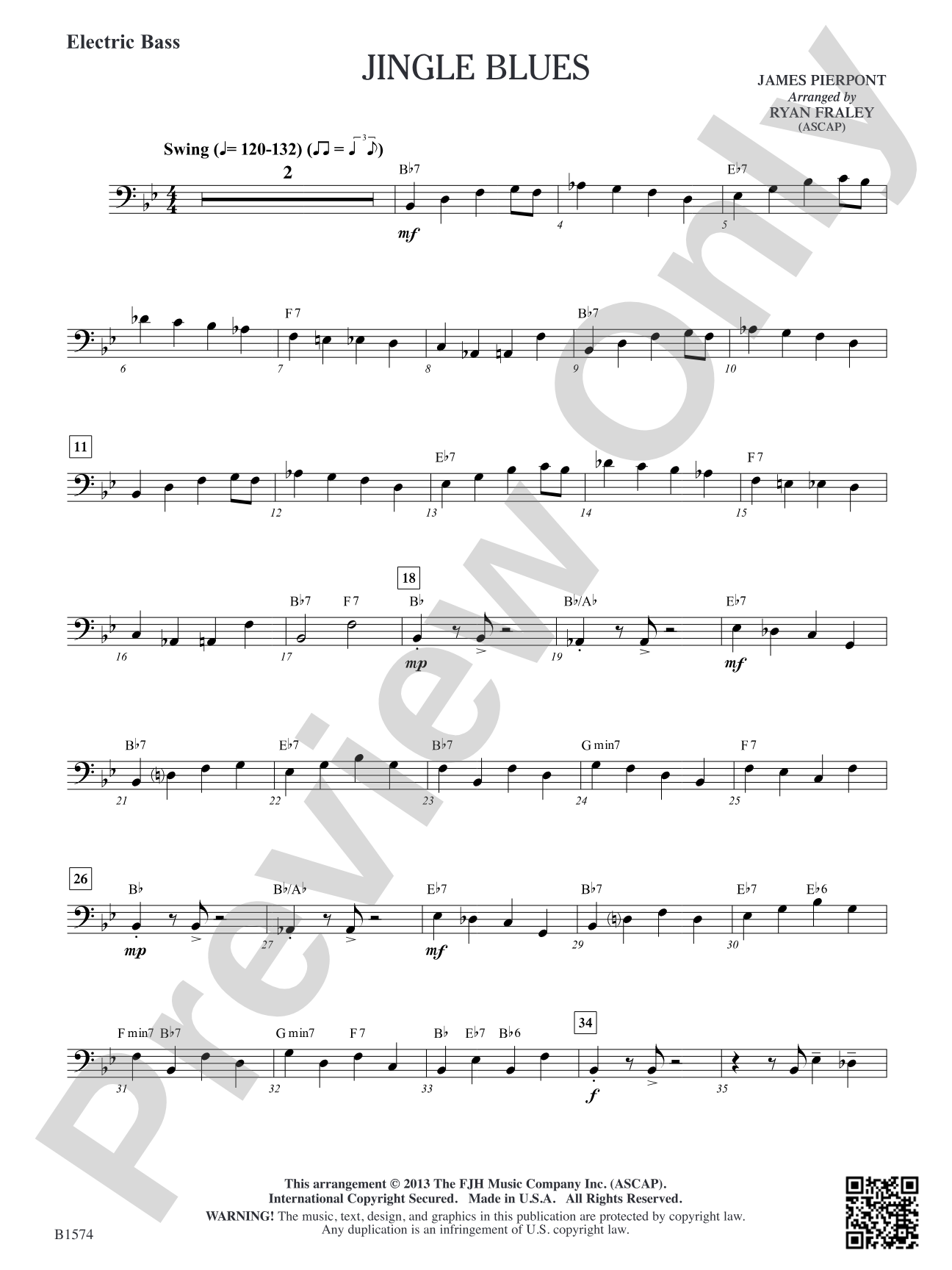 Jingle Blues: Electric Bass