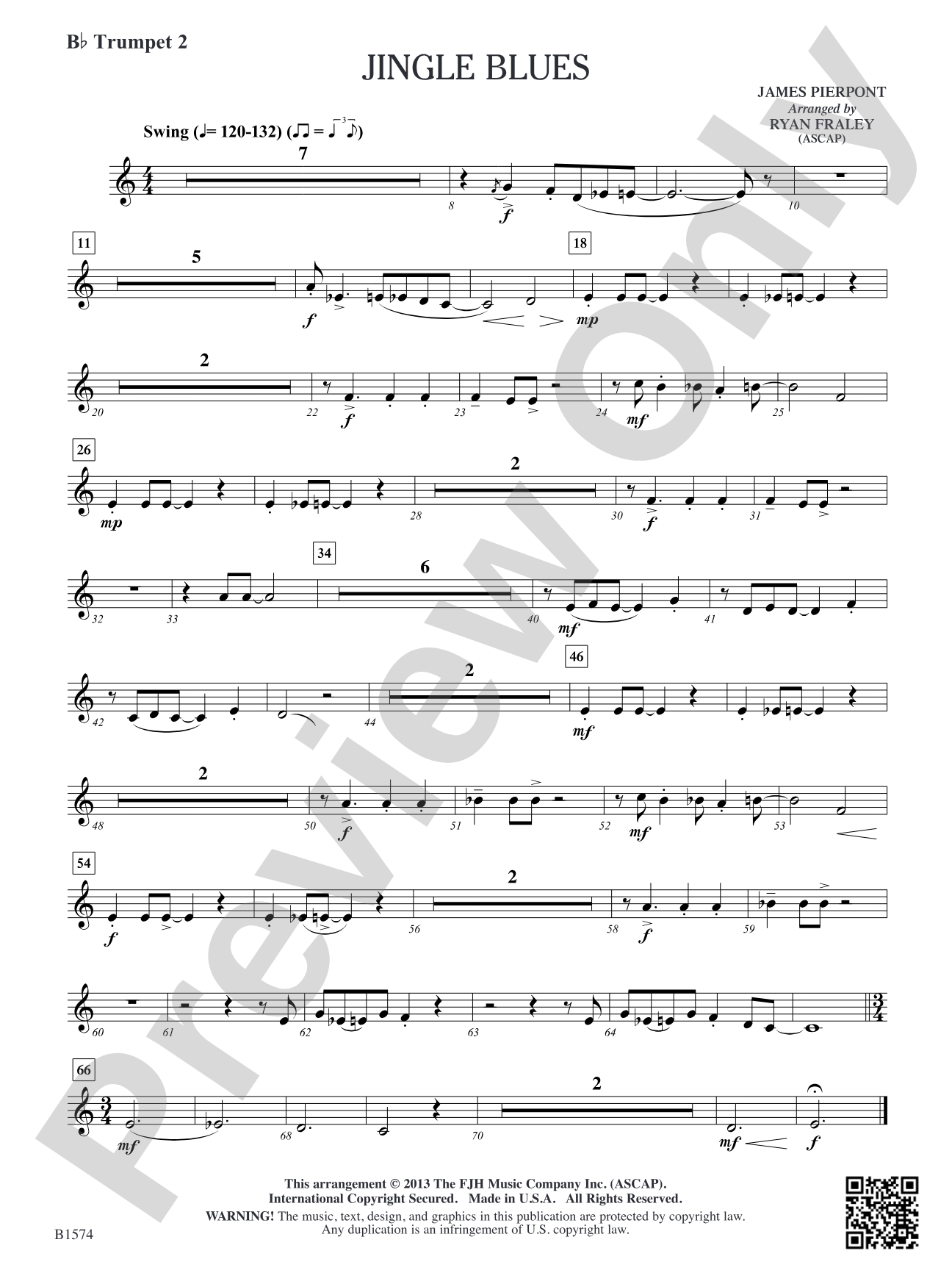 Jingle Blues: B-flat Trumpet 2