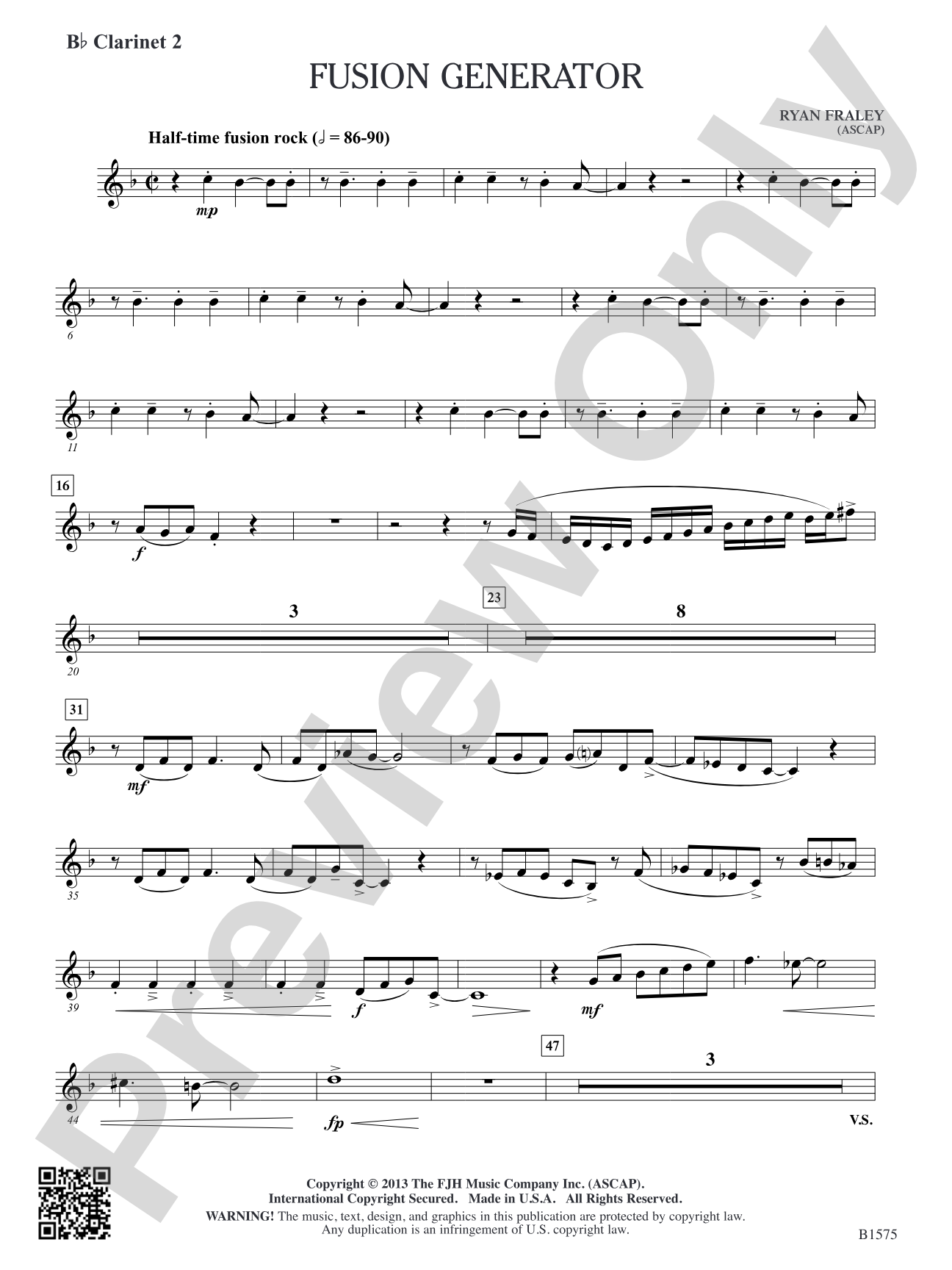 Fusion Generator: B-flat Clarinet 2