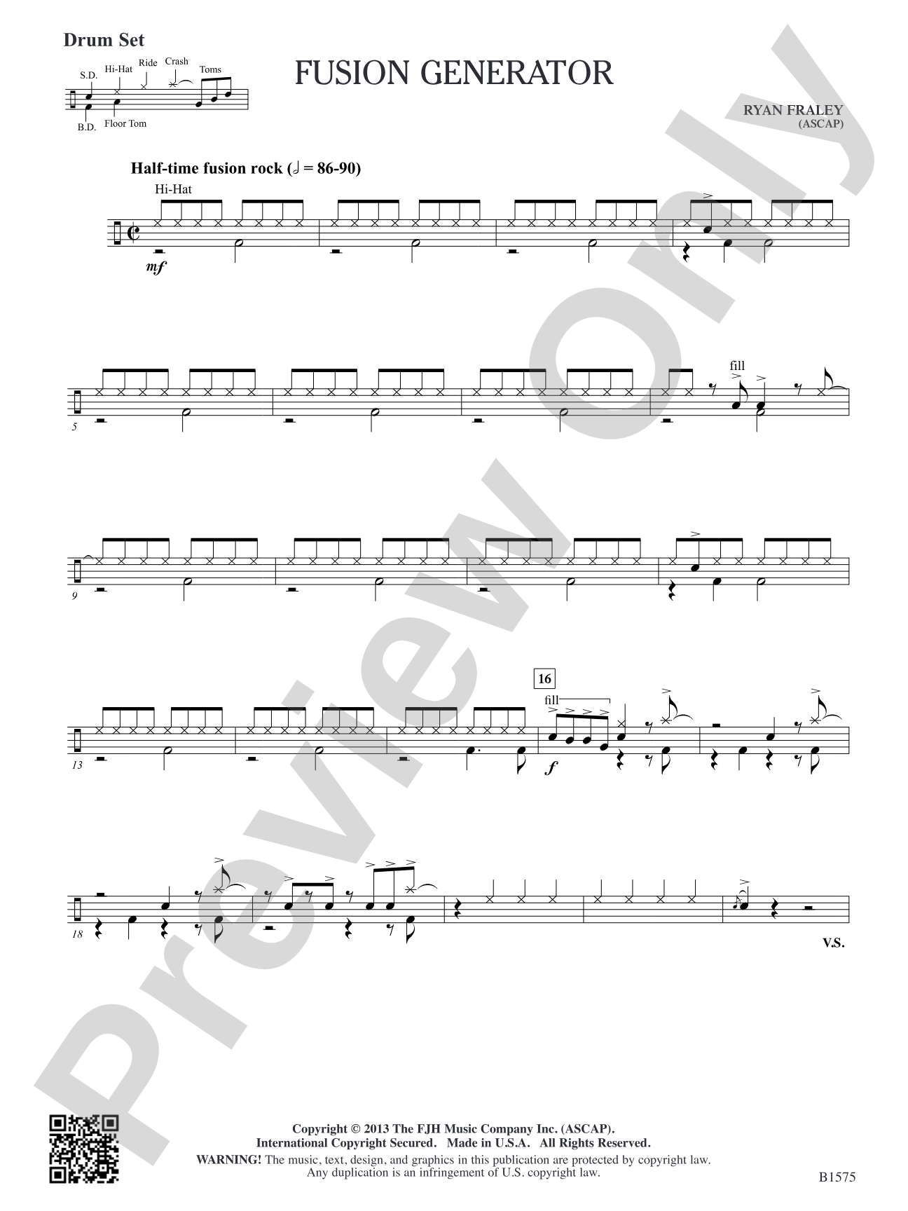 Fusion Generator: Drum Set