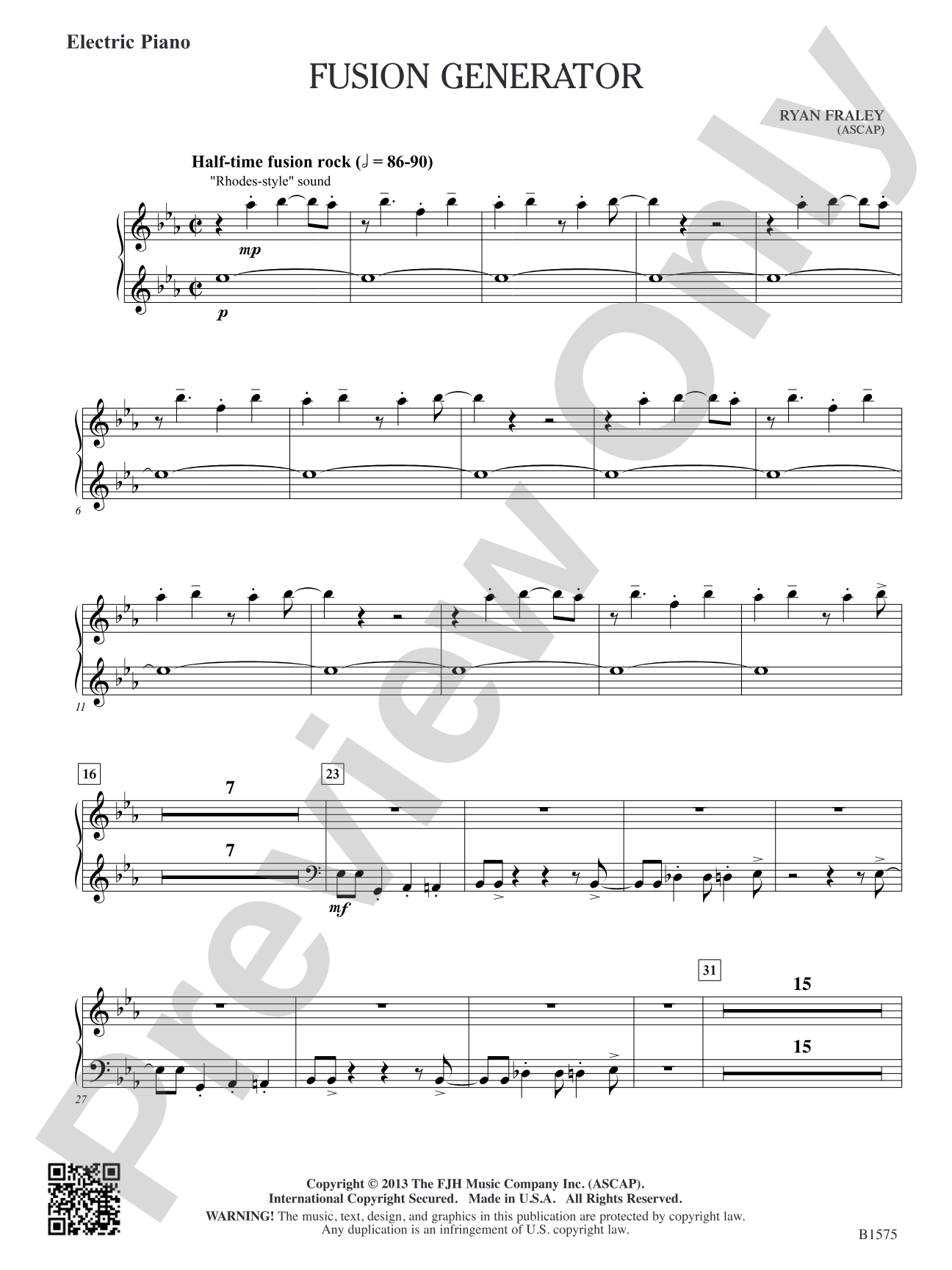 Fusion Generator: Electric Piano
