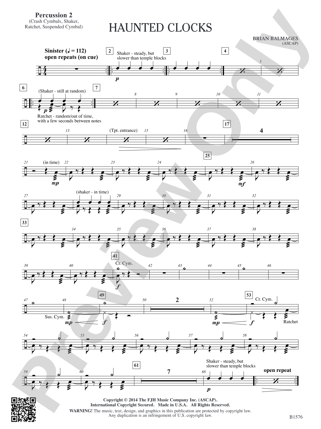 Haunted Clocks: Percussion 2
